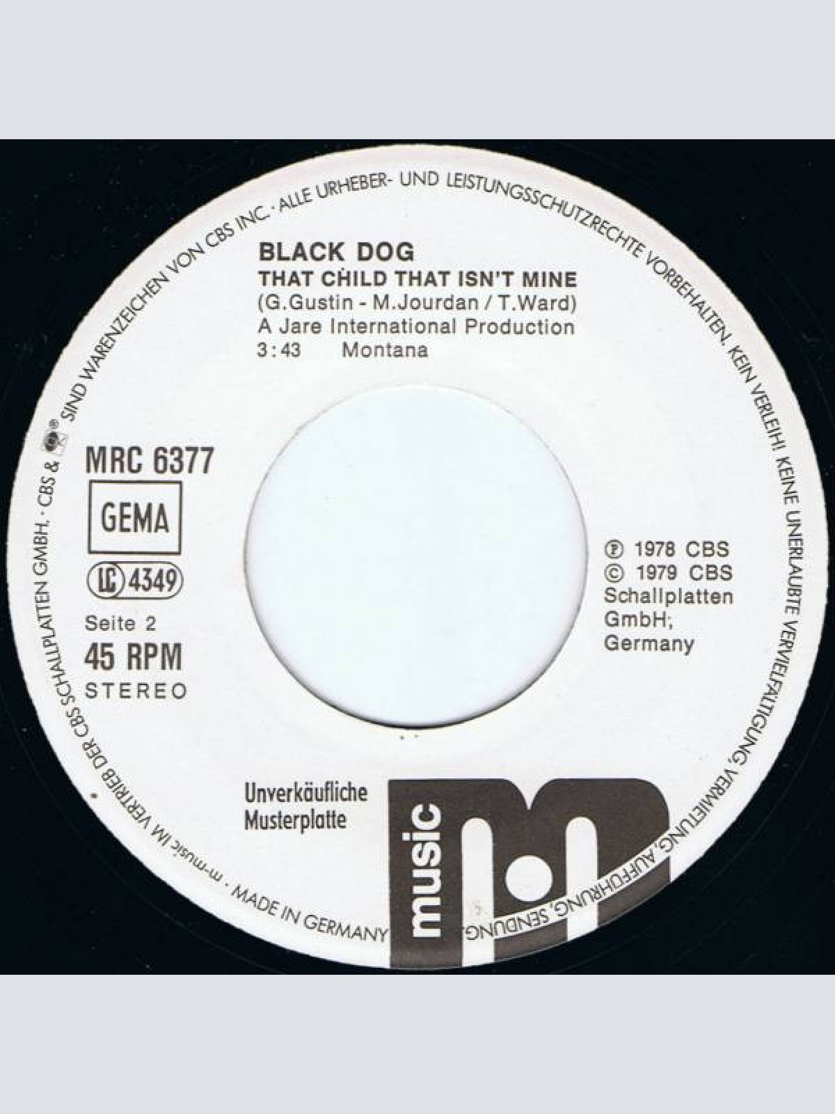 Vinyl / Black Dog - Look How It Snowed On "Yesterday"