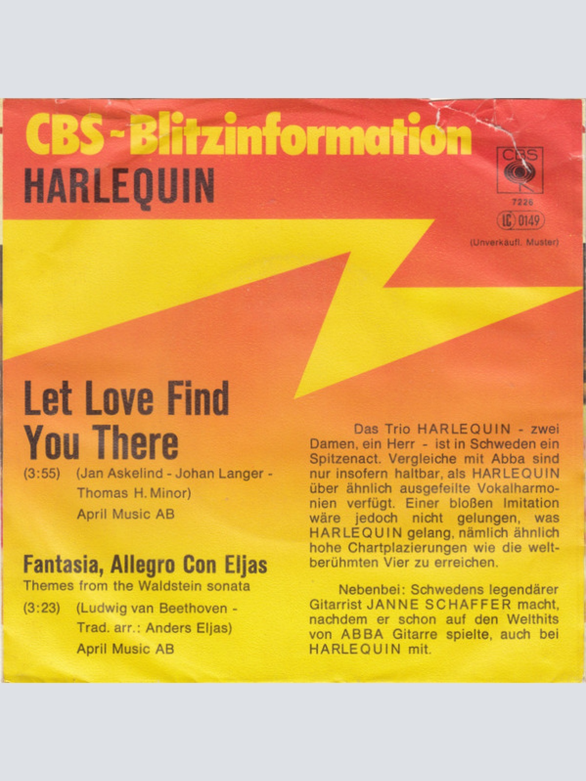 Vinyl / Harlequin (5) - Let Love Find You There
