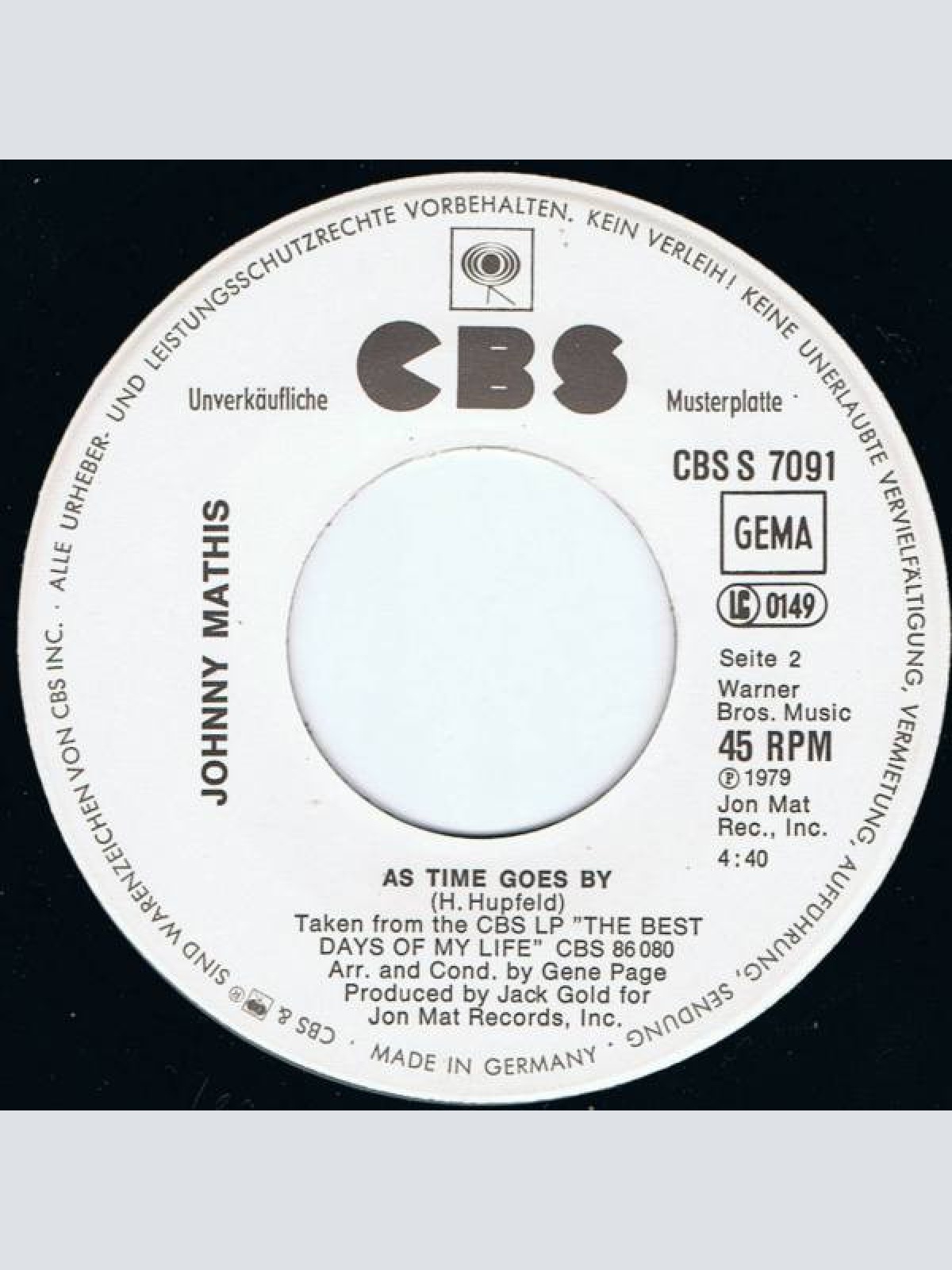 Vinyl / Johnny Mathis & Jane Olivor - The Last Time I Felt Like This