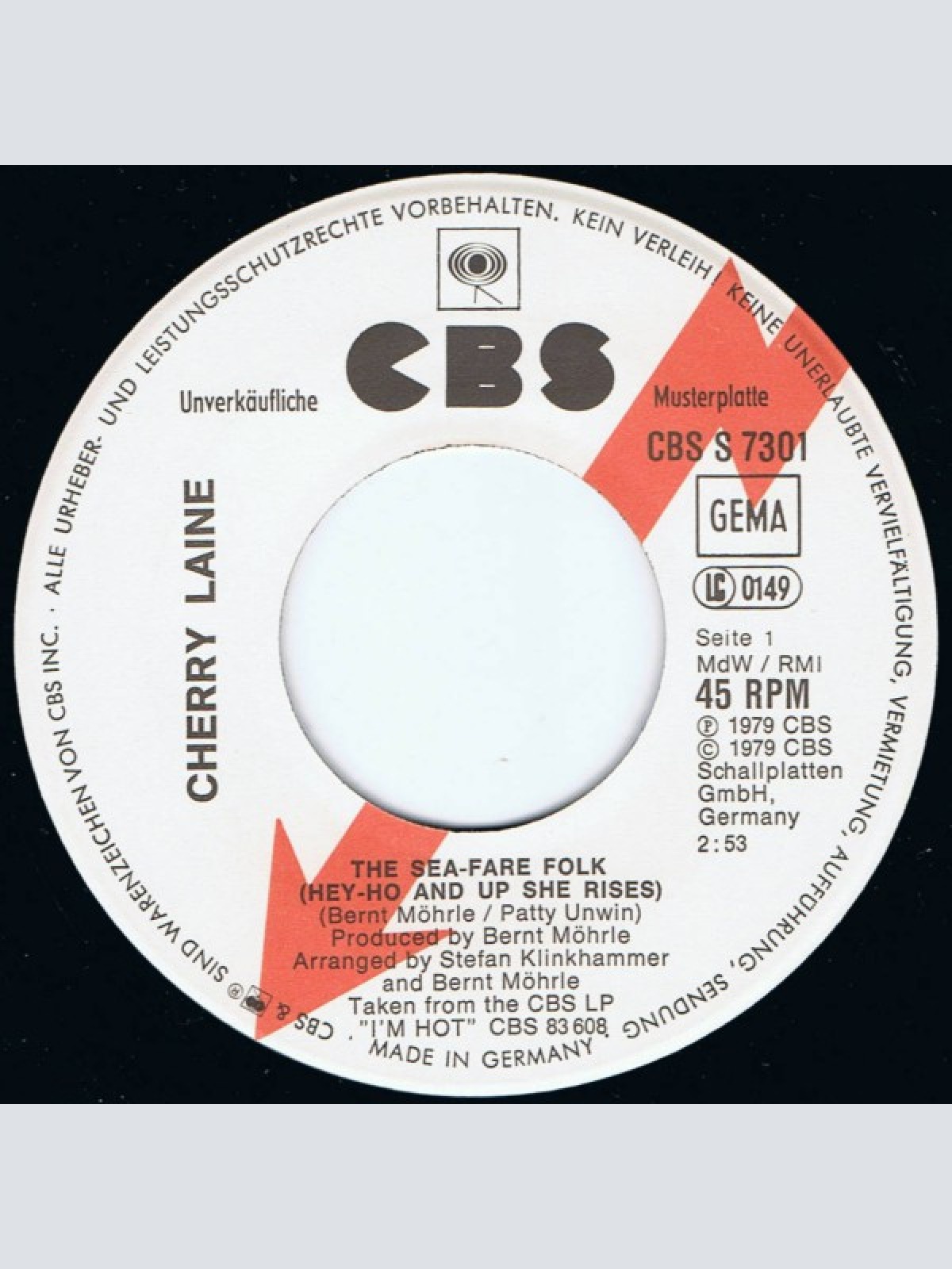 Vinyl / Cherry Laine - The Sea-Fare Folk (Hey-Ho And Up She Rises)