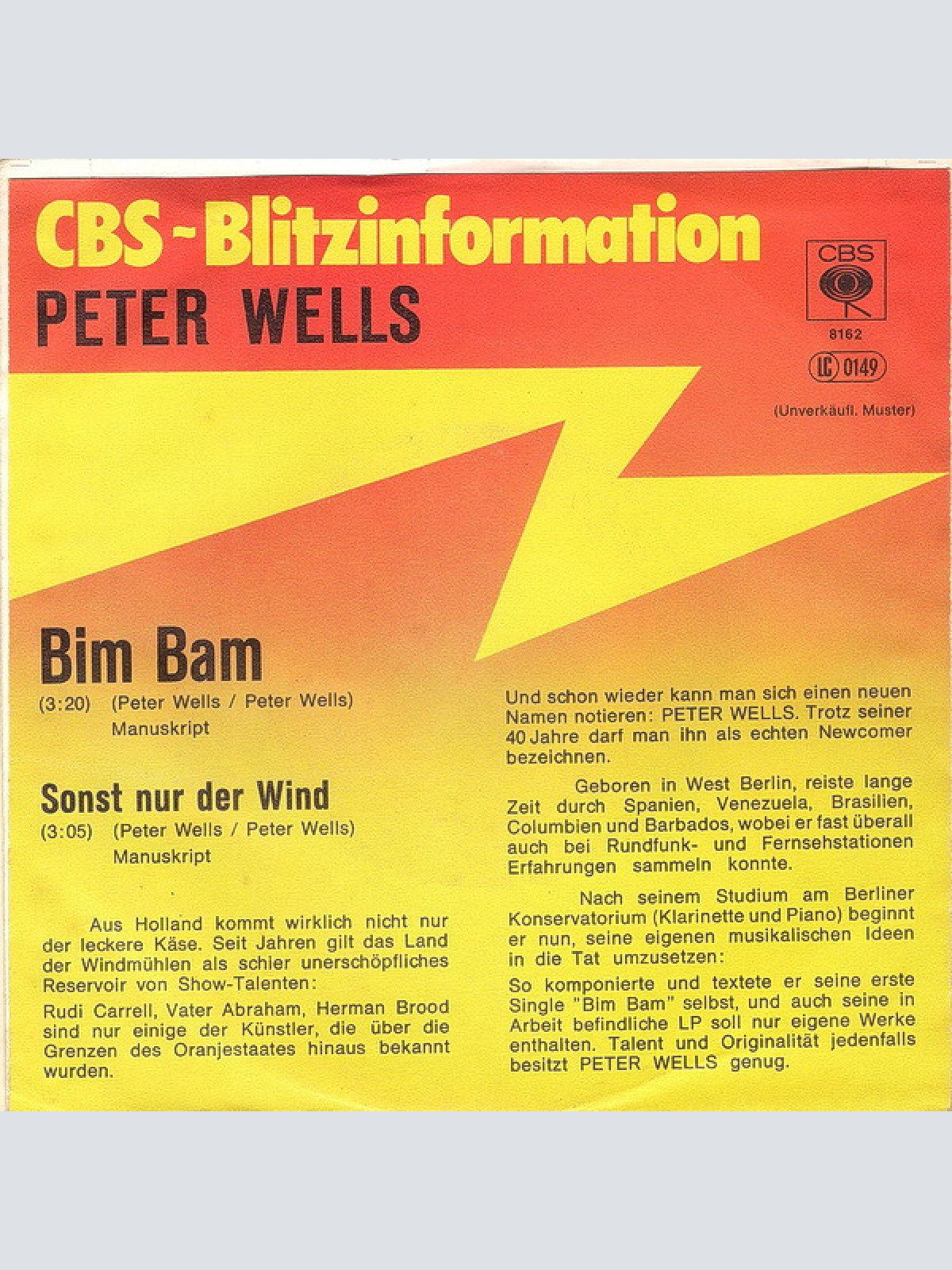 Vinyl / Peter Wells (4) - Bim Bam