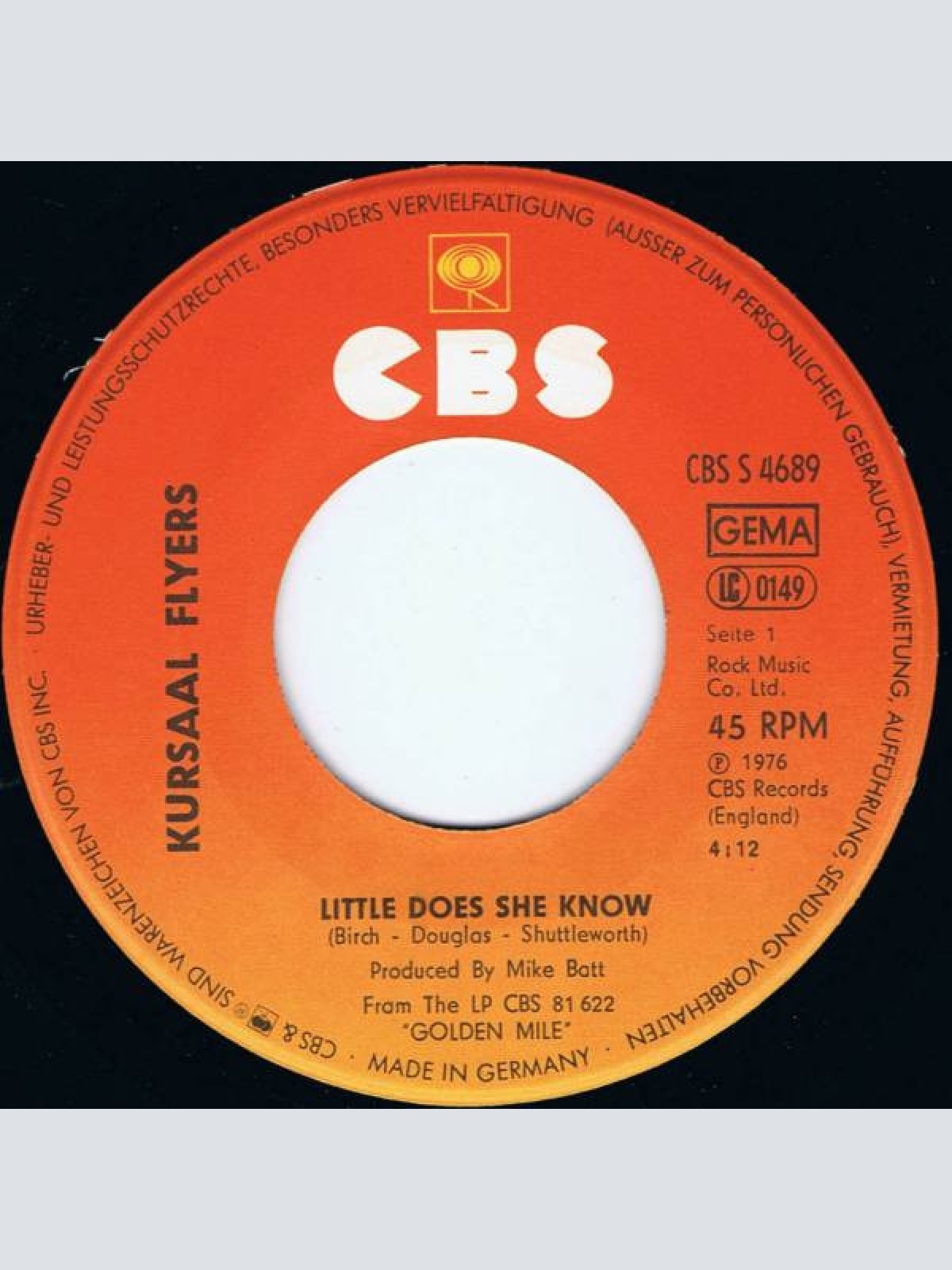 Vinyl / Kursaal Flyers - Little Does She Know