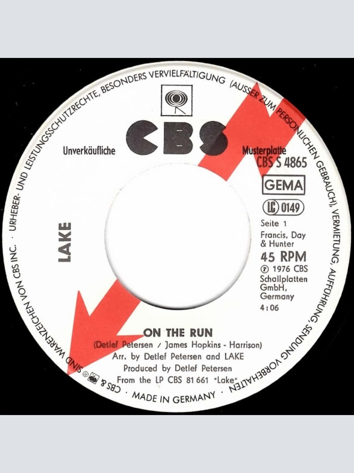 Vinyl / Lake (2) - On The Run