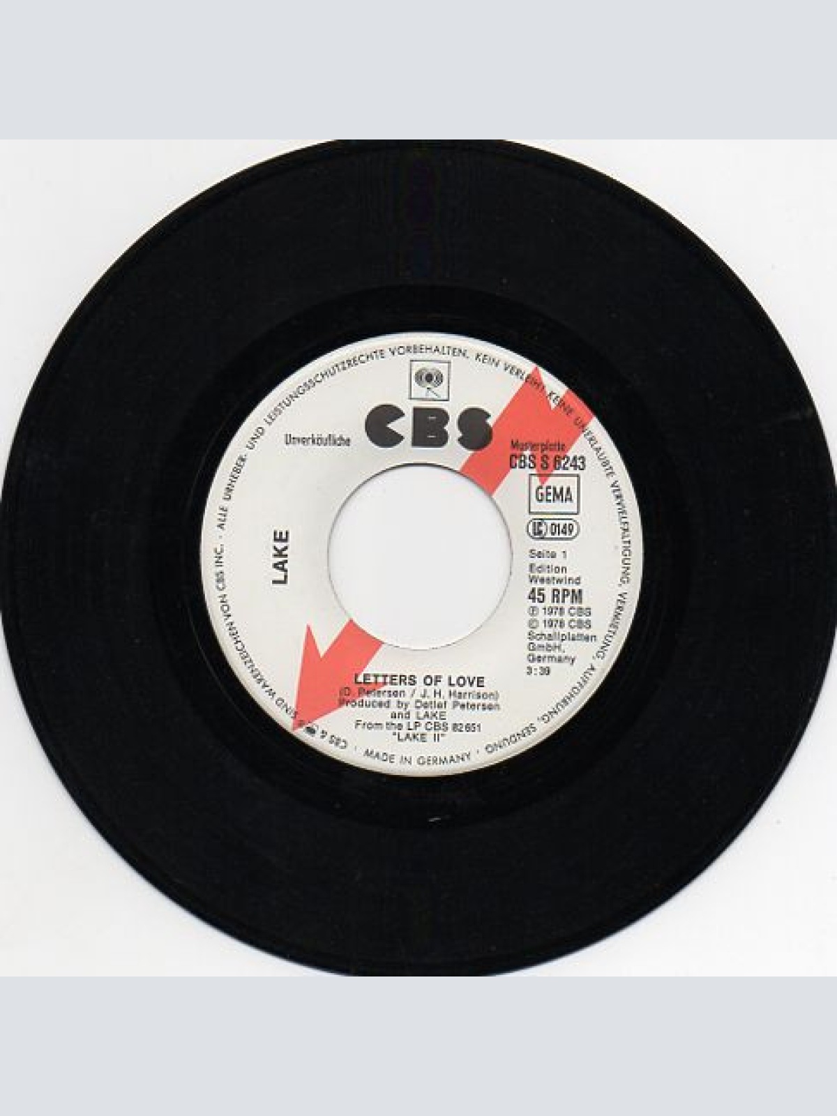 Vinyl / Lake (2) - Letters Of Love