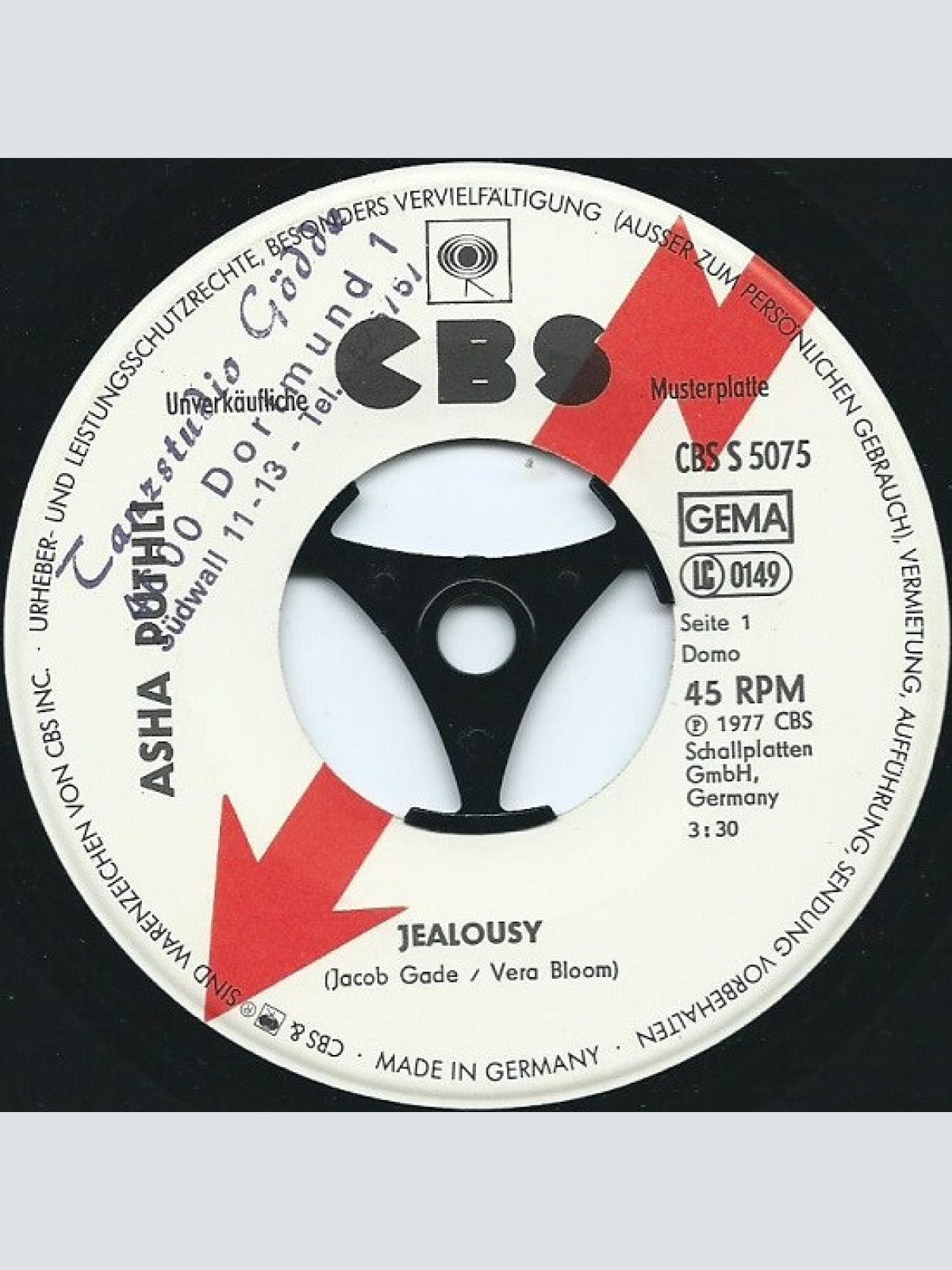 Vinyl / Asha Puthli - Jealousy