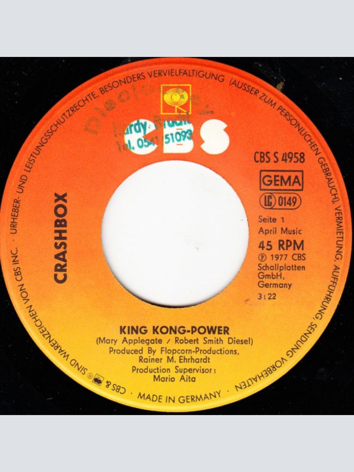 Vinyl / Crashbox - King Kong-Power
