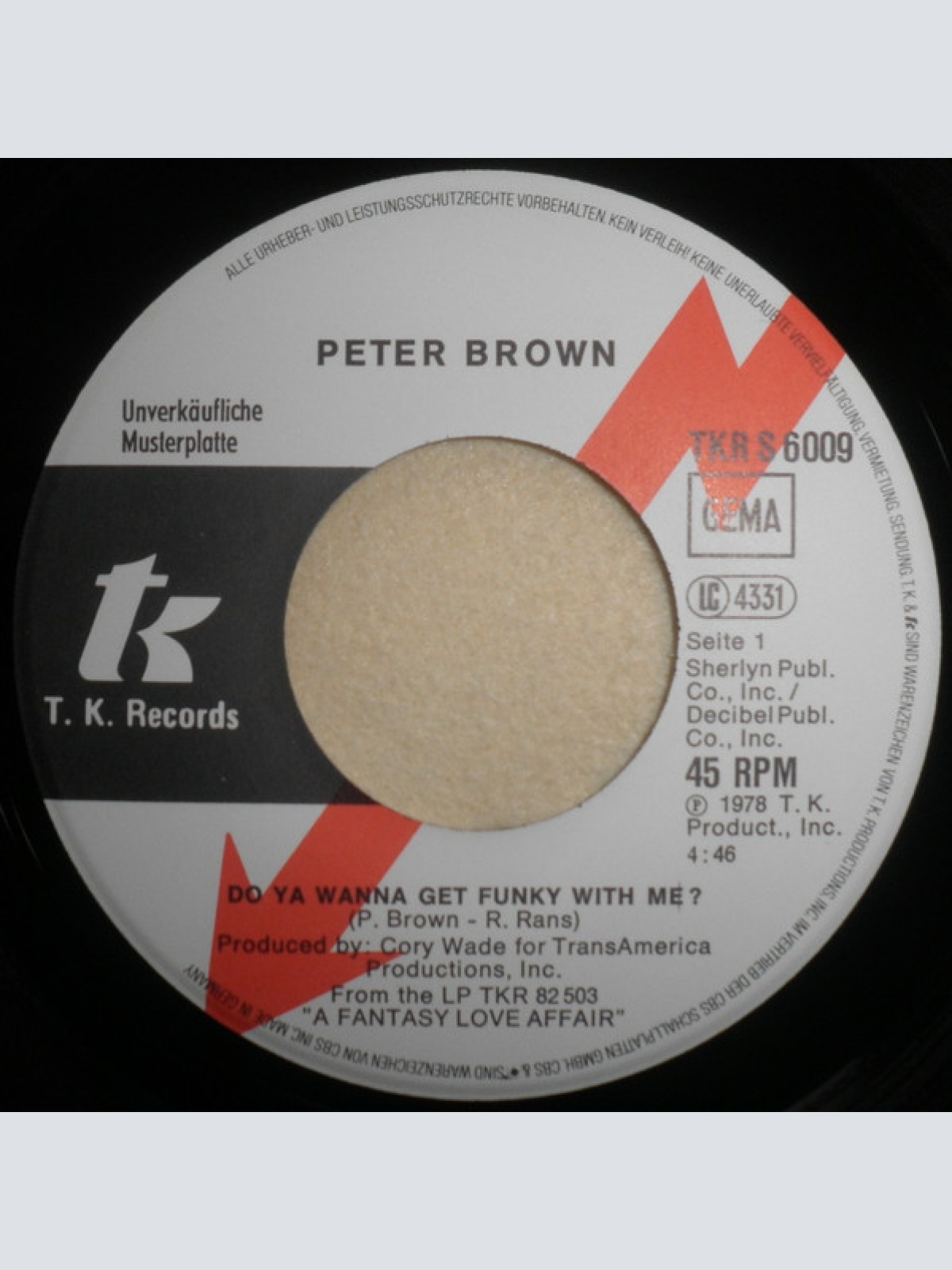 Vinyl / Peter Brown (2) - Do Ya Wanna Get Funky With Me