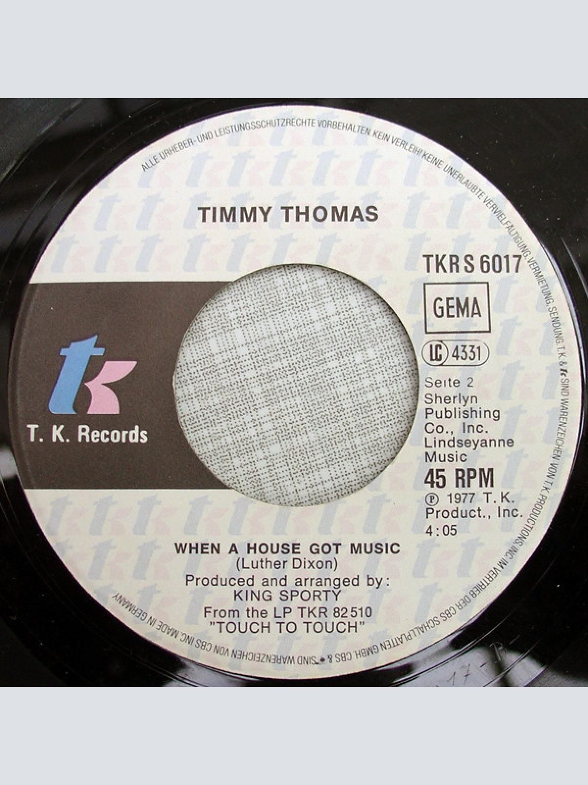 Vinyl / Timmy Thomas - Touch To Touch