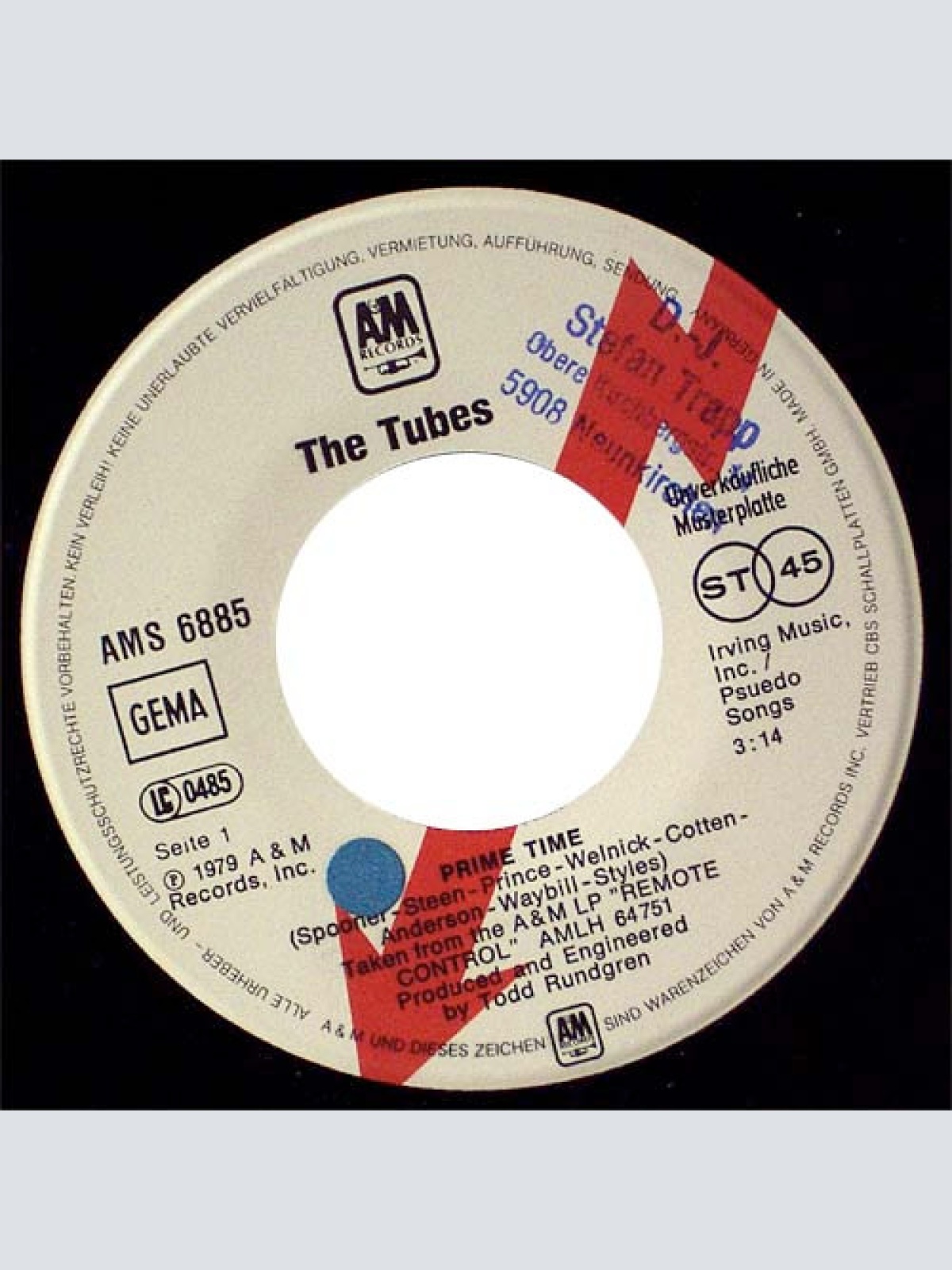 Vinyl / The Tubes - Prime Time