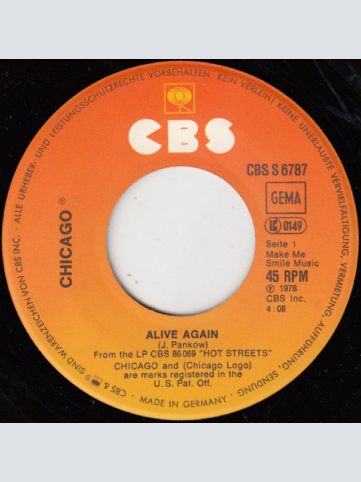 Vinyl / Chicago (2) - Alive Again