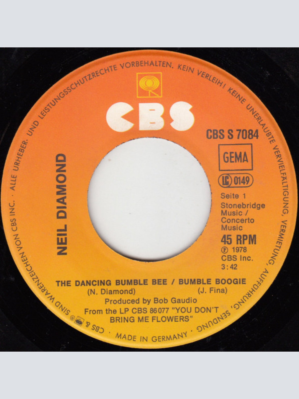 Vinyl / Neil Diamond - The Dancing Bumble Bee / Bumble Boogie