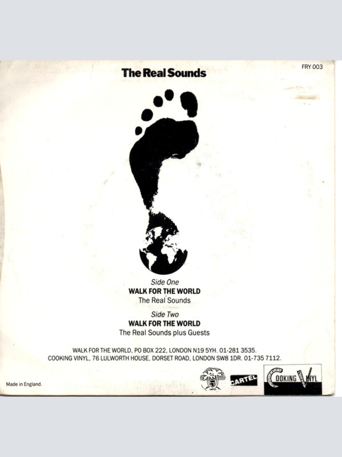 Vinyl / The Real Sounds - Walk For The World