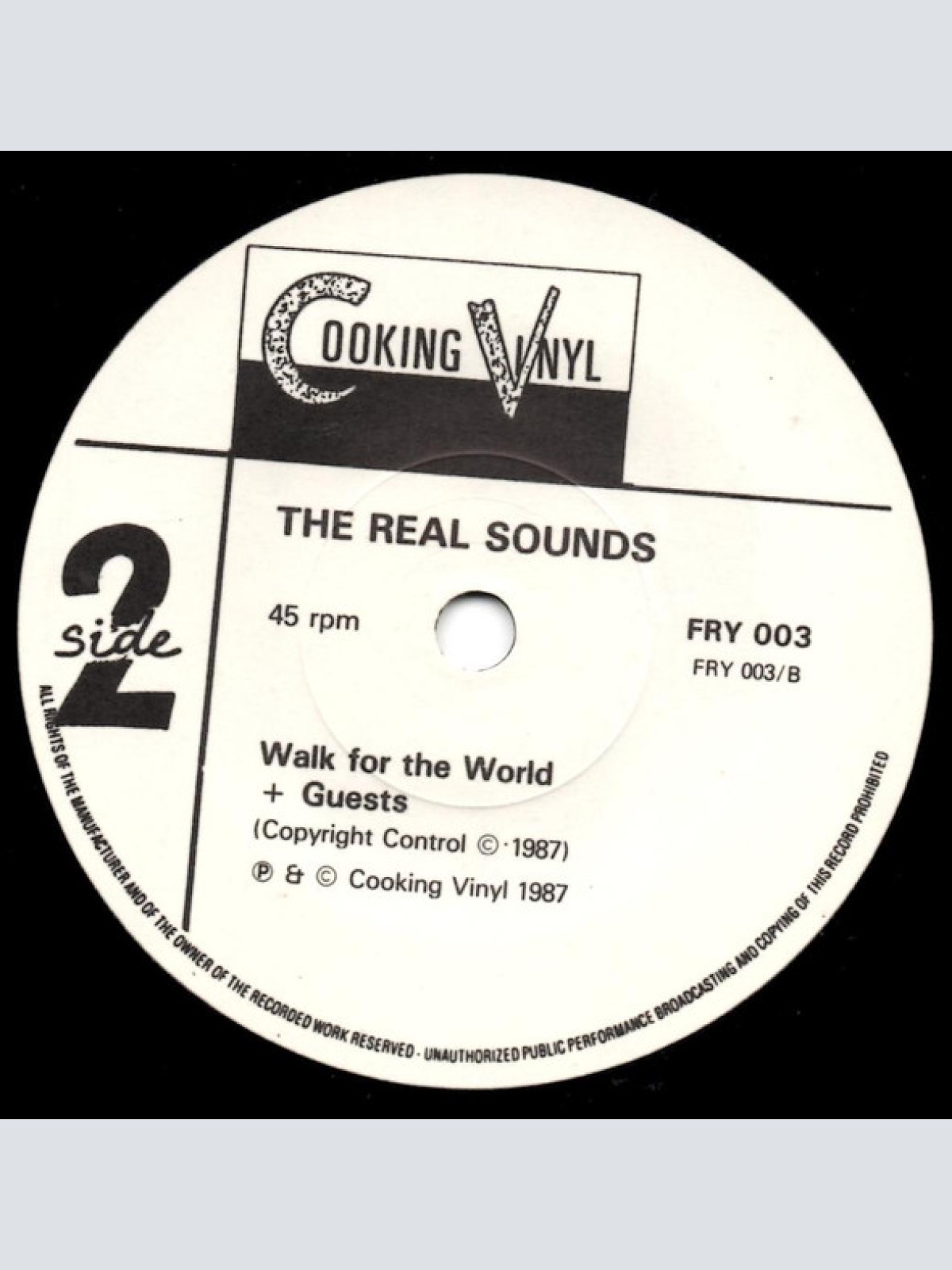 Vinyl / The Real Sounds - Walk For The World