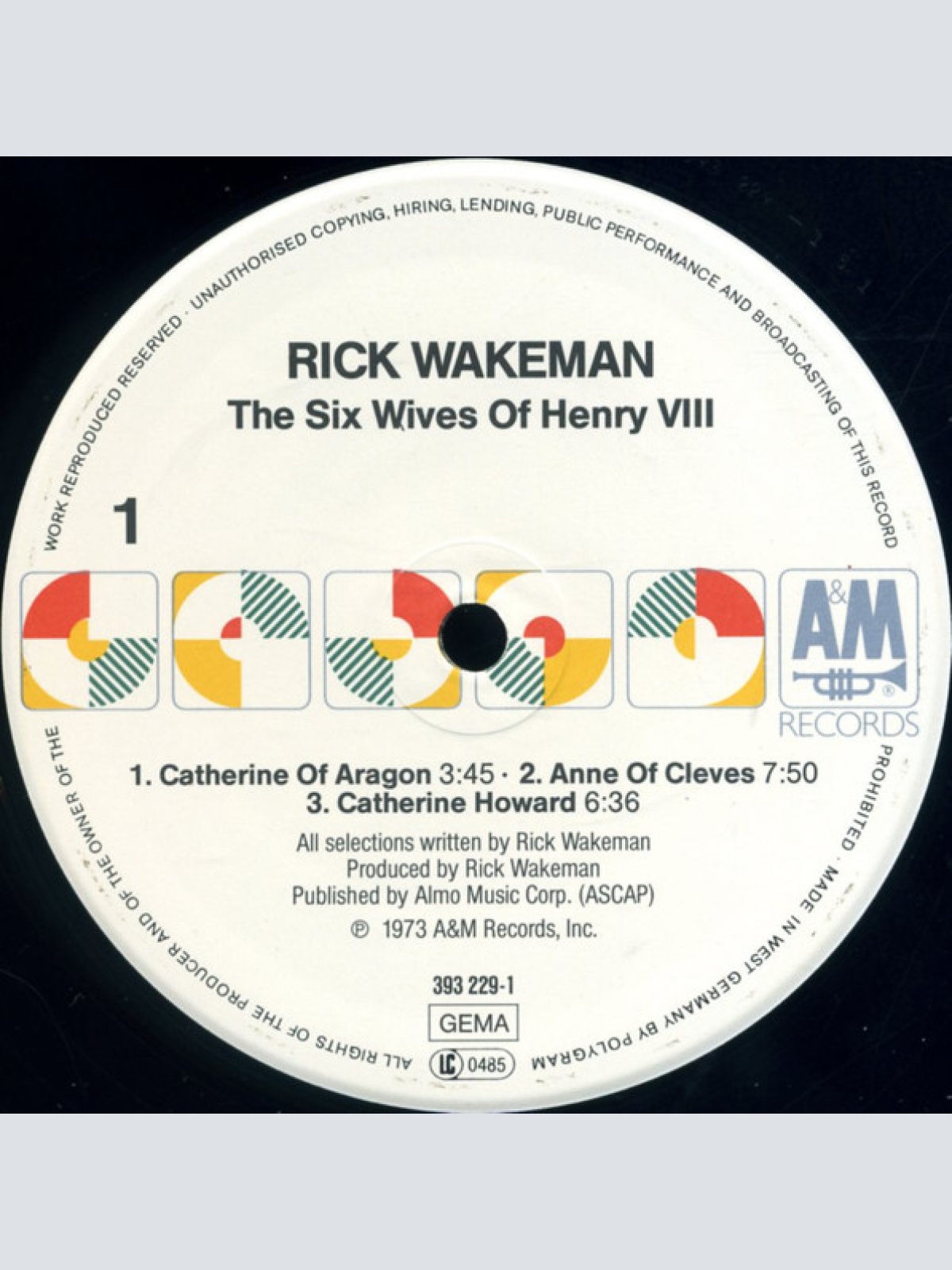 Vinyl / Rick Wakeman - The Six Wives Of Henry VIII