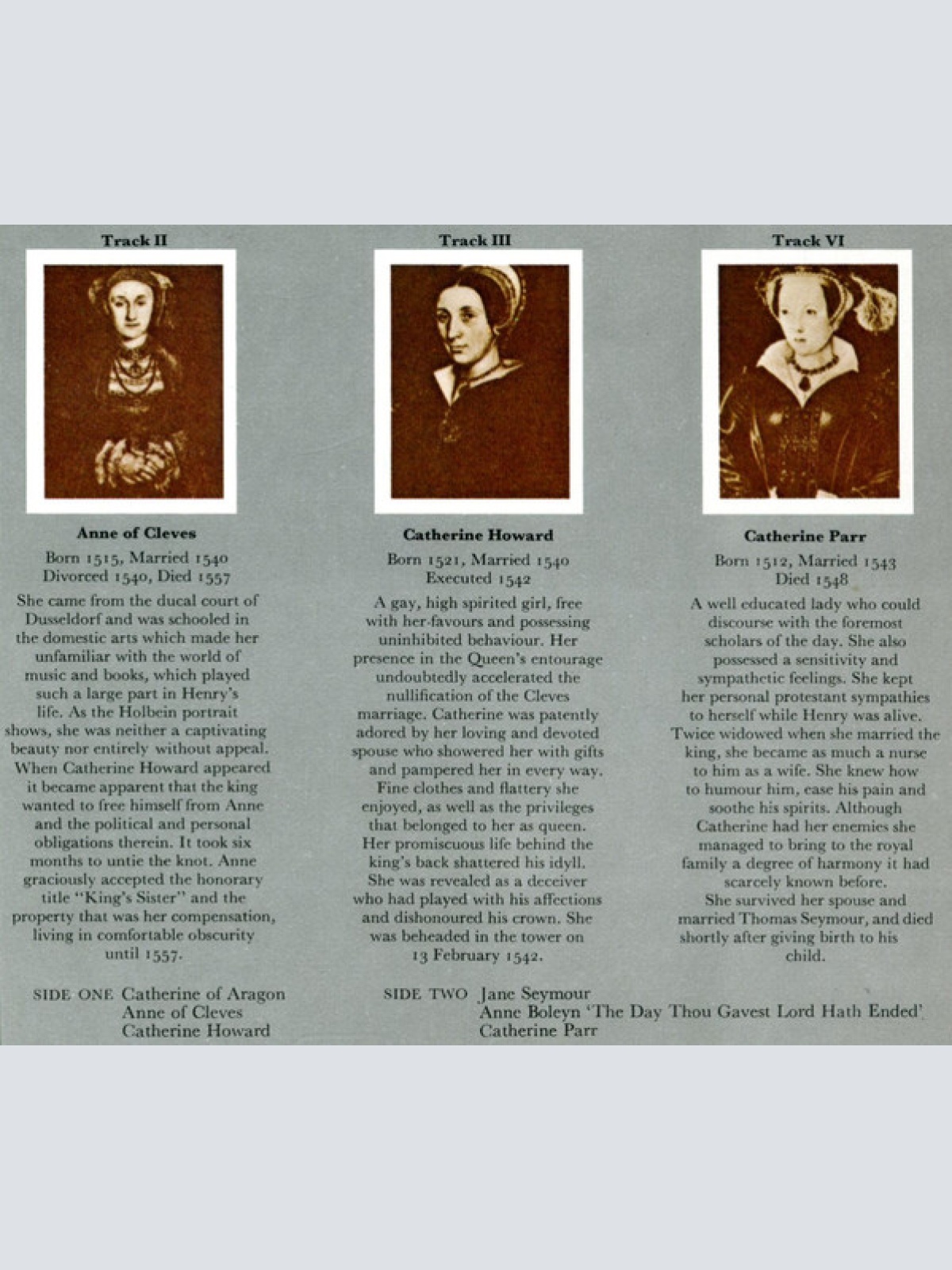 Vinyl / Rick Wakeman - The Six Wives Of Henry VIII