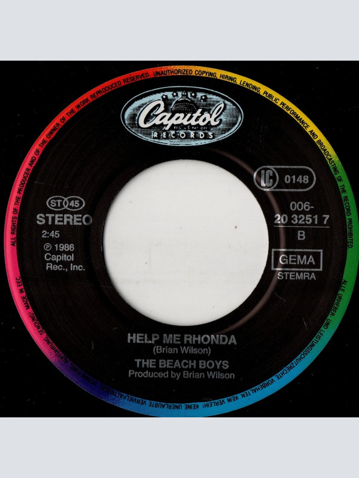 Vinyl / The Everly Brothers* With The Beach Boys - Don't Worry Baby