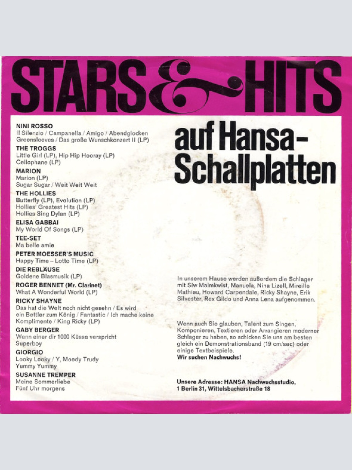 Vinyl / Alfie Khan Und Die Cornehlsen Singers - Sie Kommt Noch Heut'