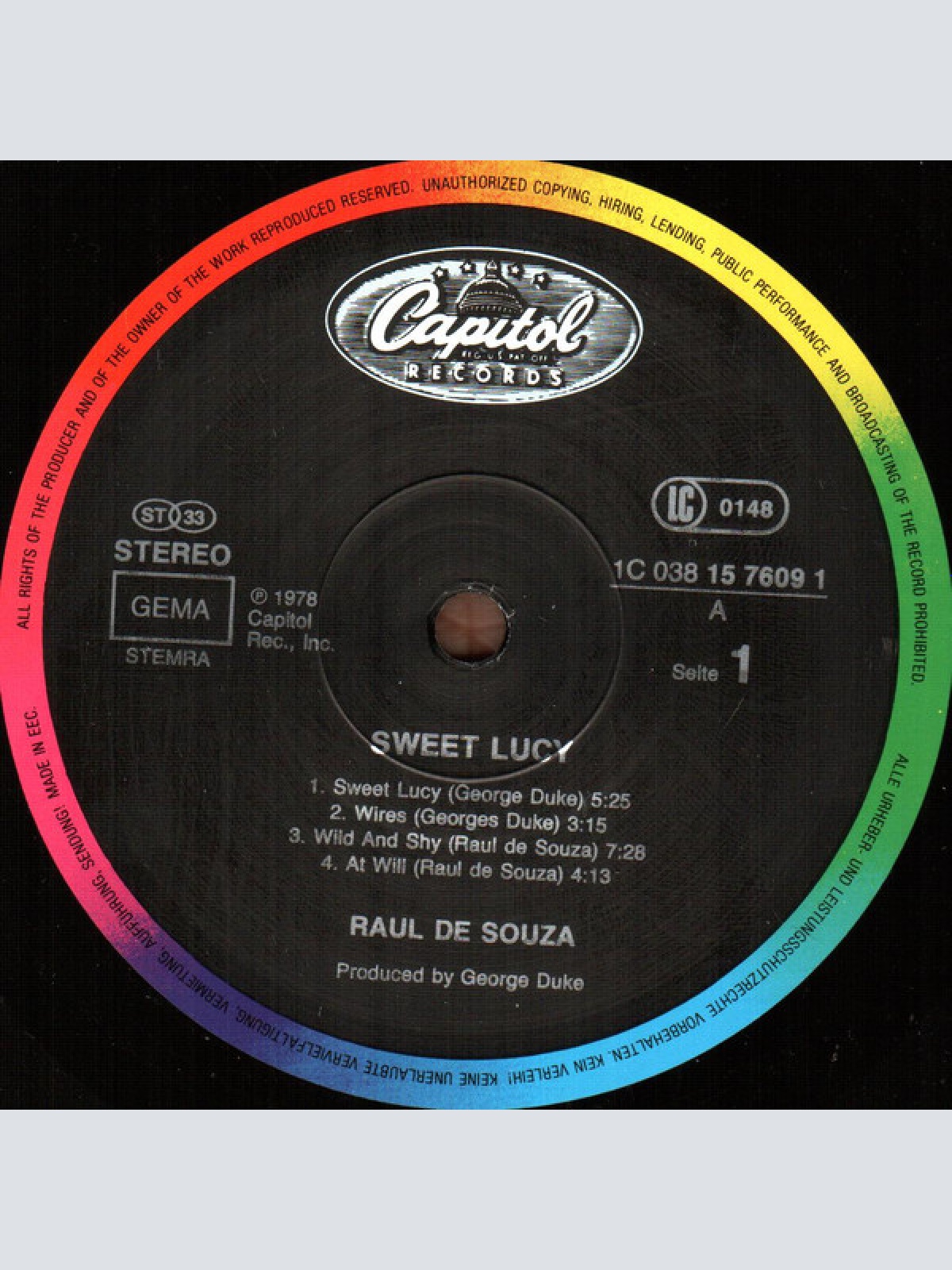 Vinyl / Raul de Souza - Sweet Lucy