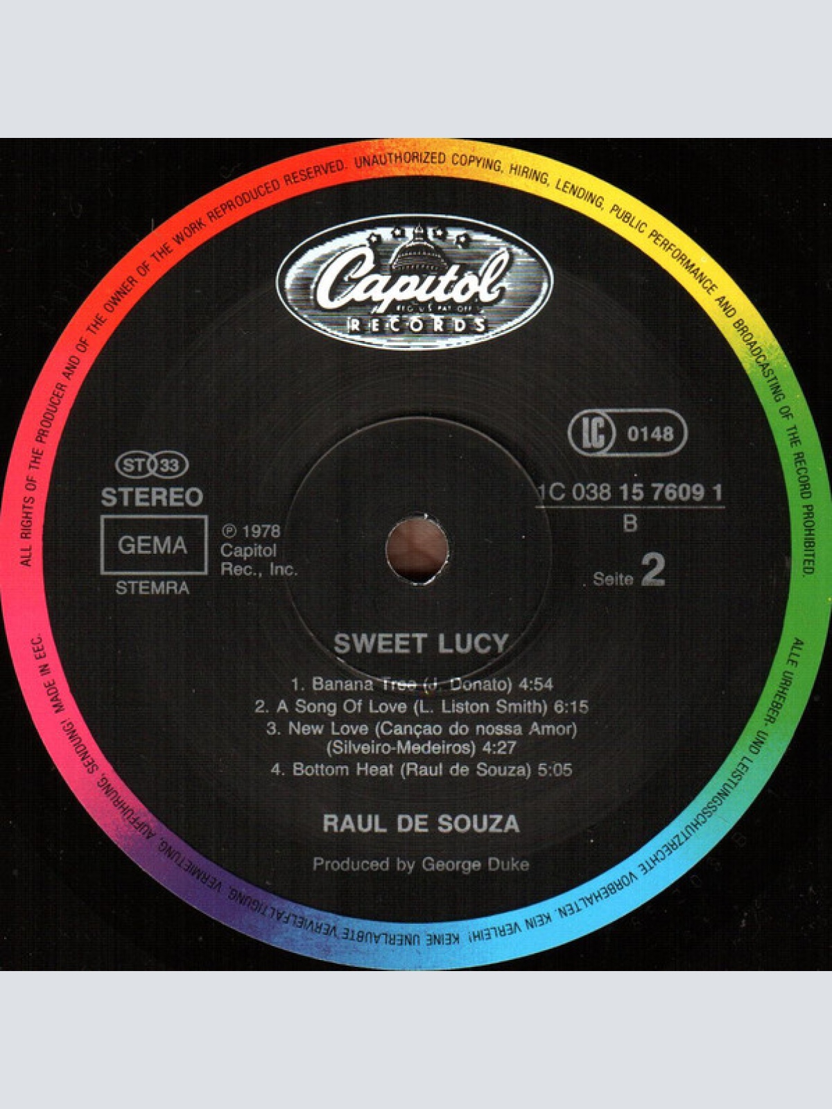 Vinyl / Raul de Souza - Sweet Lucy