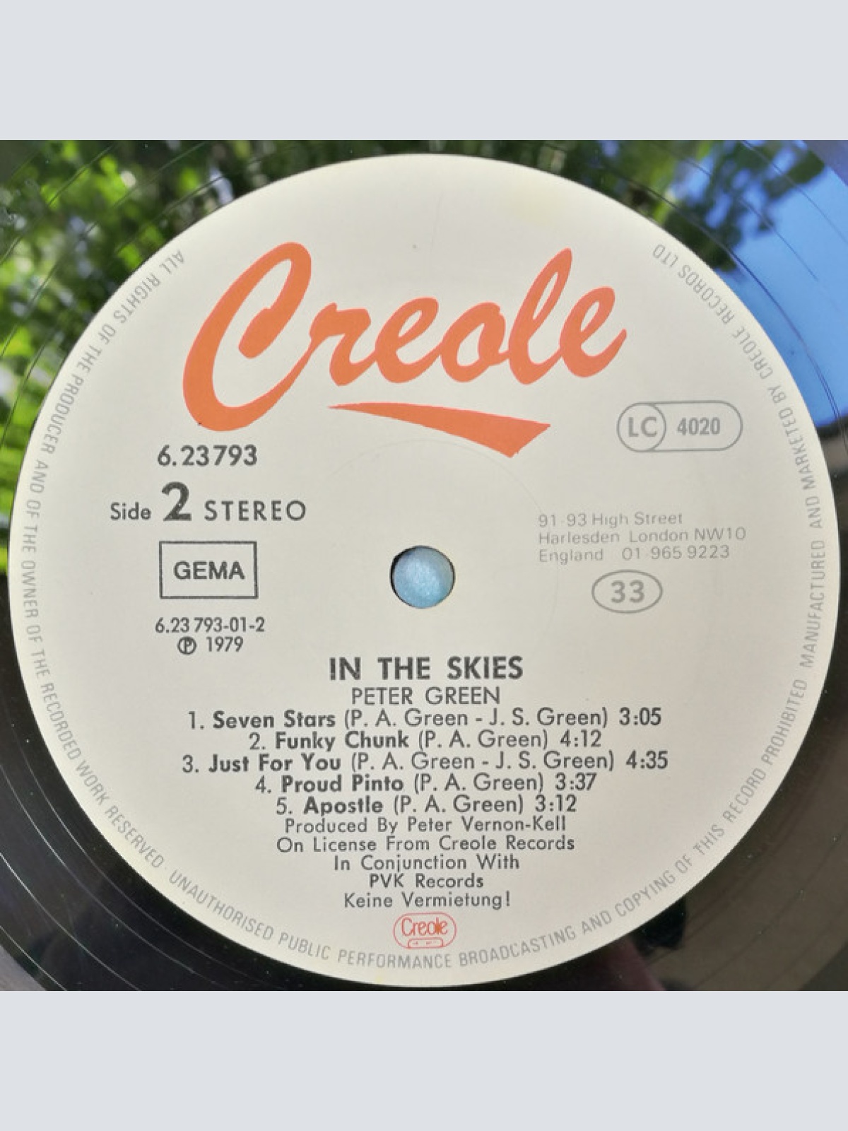 Vinyl / Peter Green (2) - In The Skies