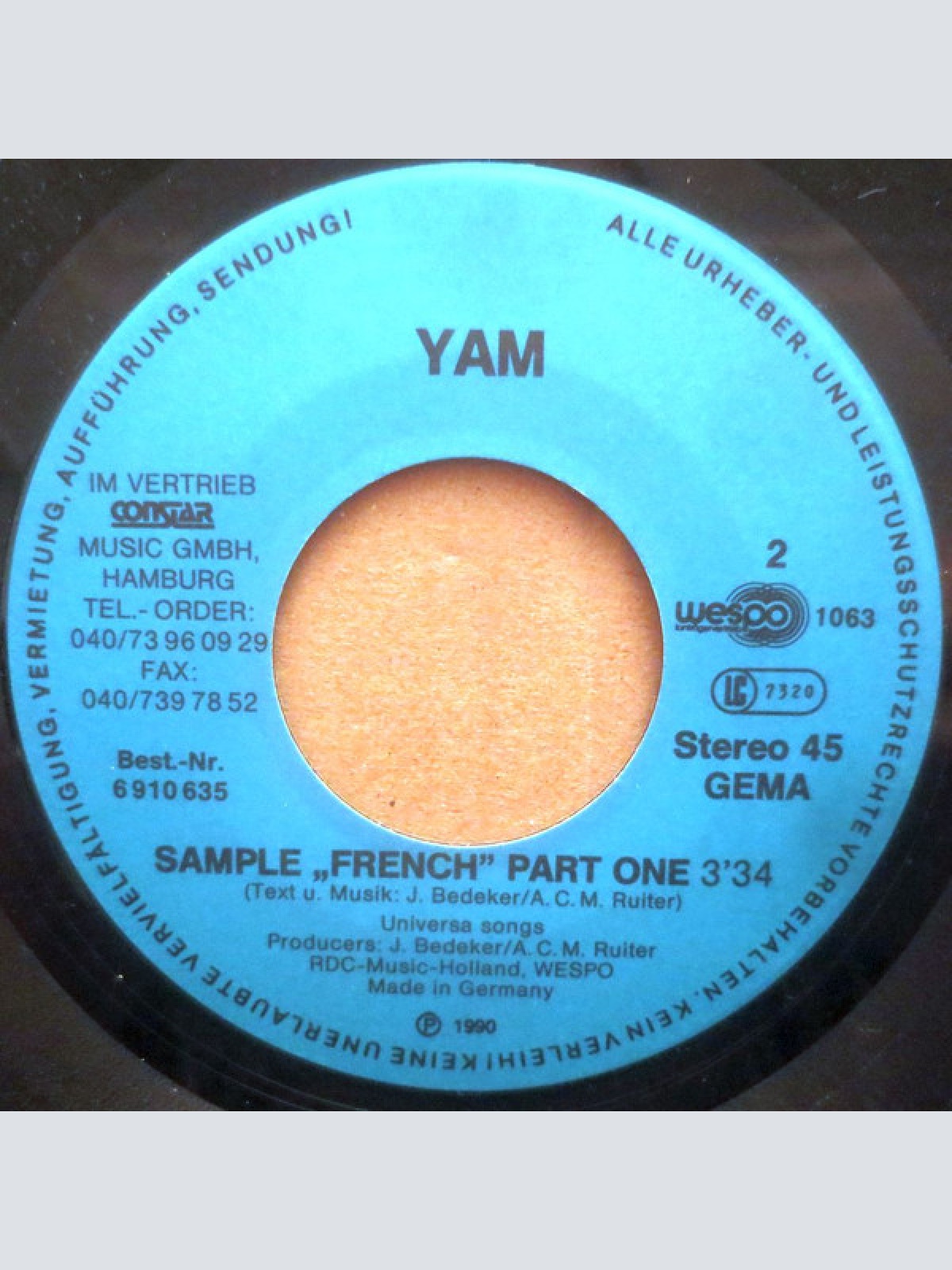 Vinyl / YAM (3) - Could It Be Magic / Sample "French" Part One