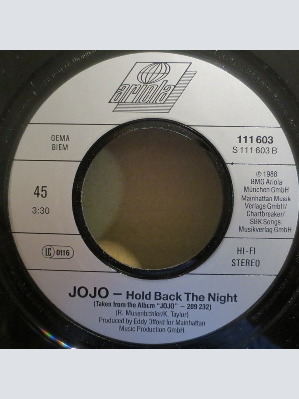 Vinyl / Jojo (5) - Woman's Touch