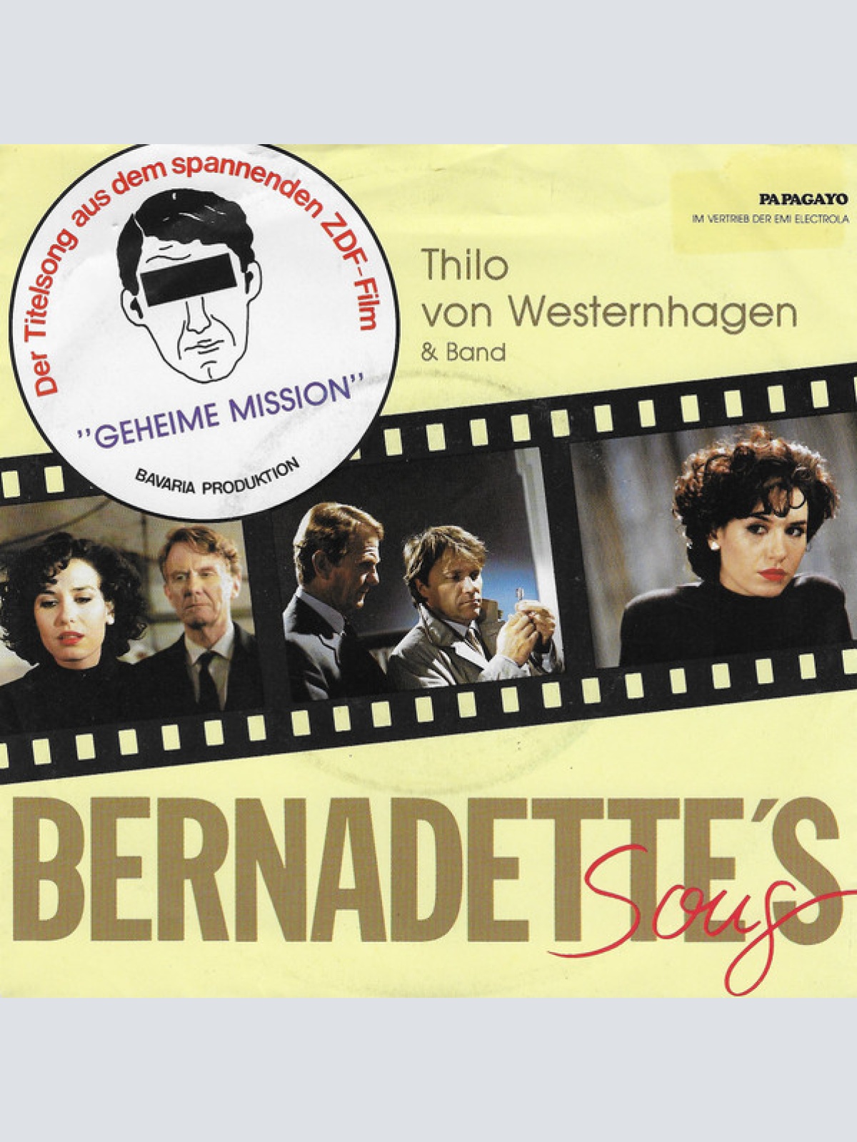 Vinyl / Thilo Von Westernhagen & Band - Bernadette's Song