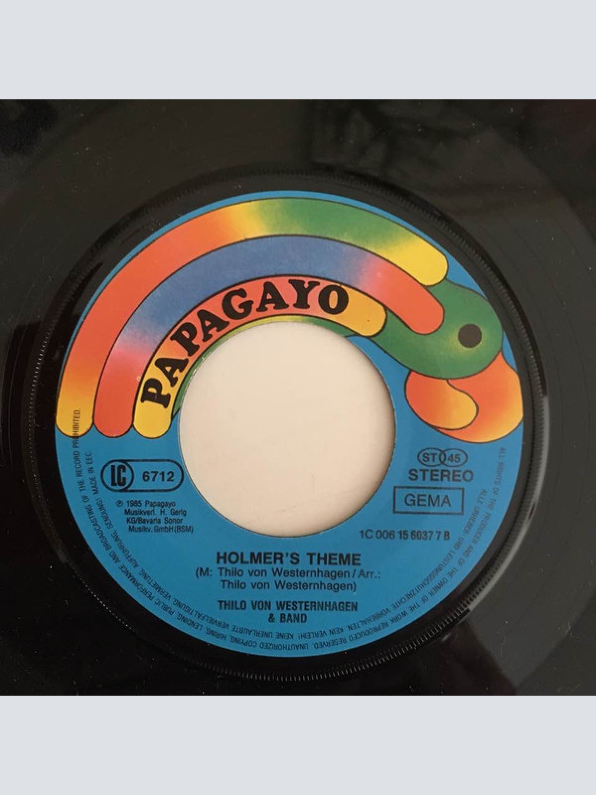 Vinyl / Thilo Von Westernhagen & Band - Bernadette's Song