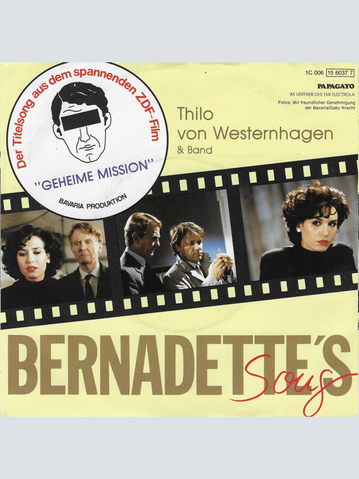 Vinyl / Thilo Von Westernhagen & Band - Bernadette's Song