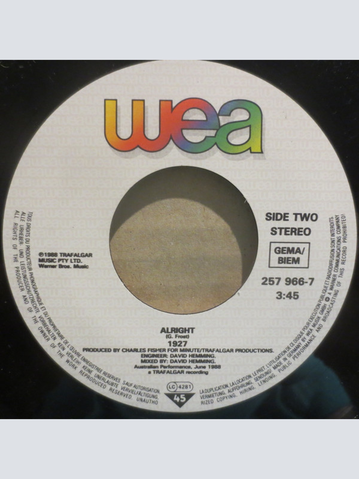 Vinyl / 1927 - That's When I Think Of You