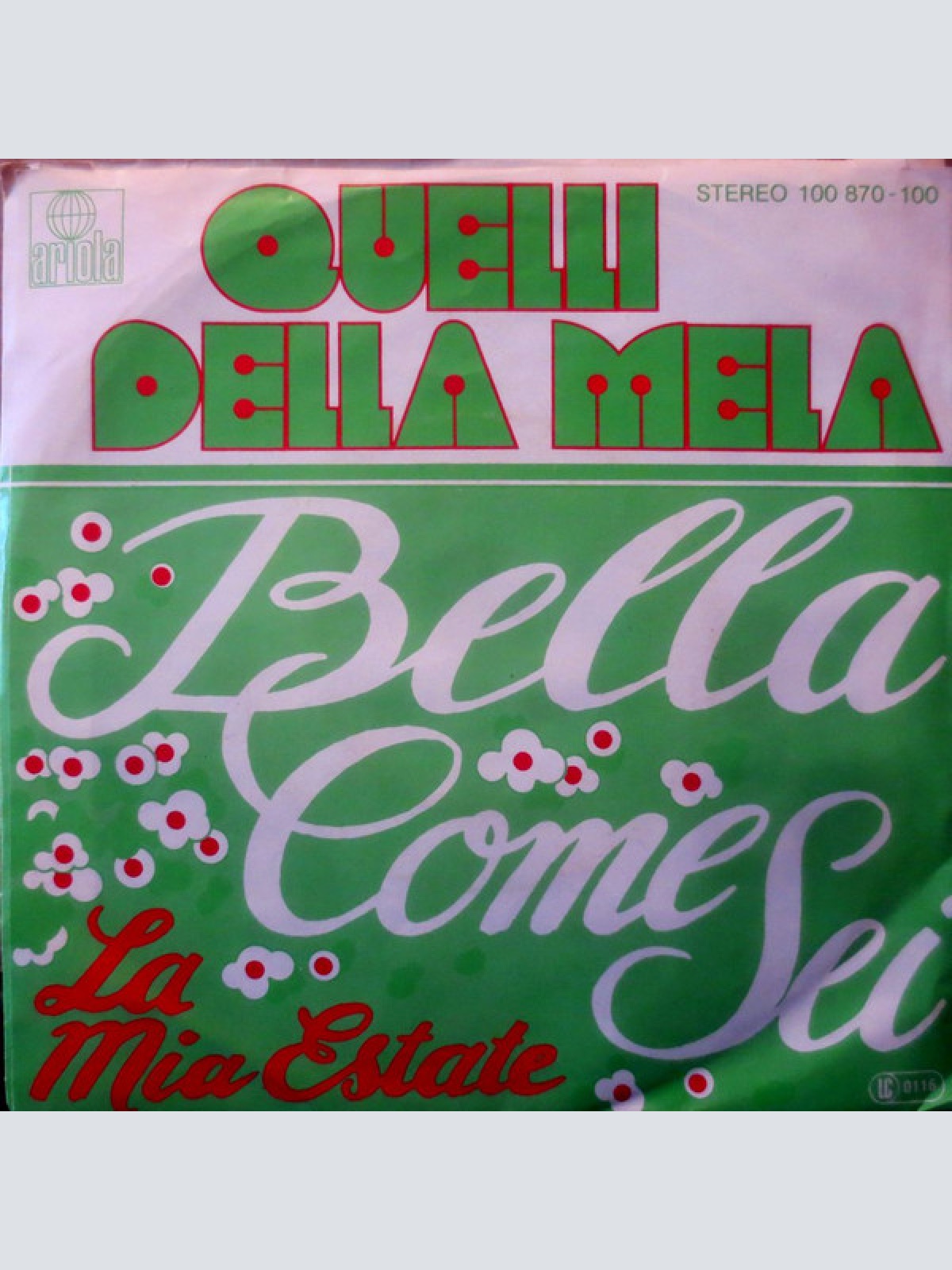 Vinyl / Quelli Della Mela - Bella Come Sei