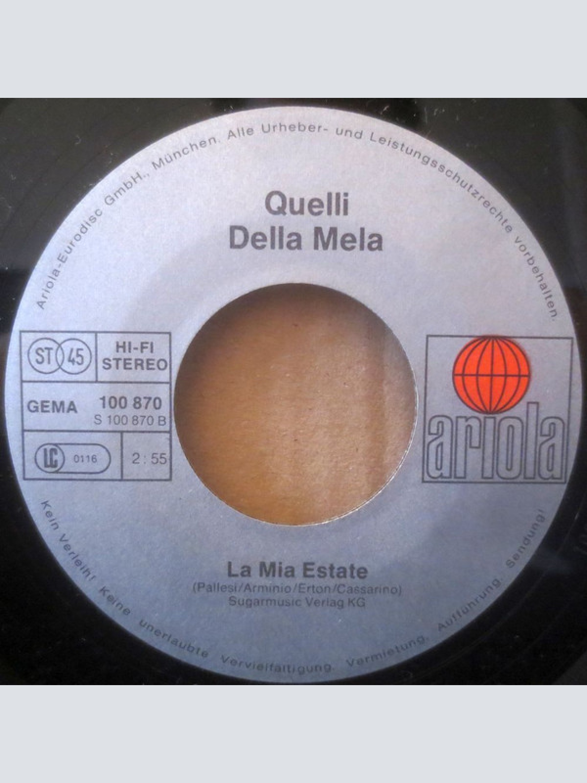 Vinyl / Quelli Della Mela - Bella Come Sei