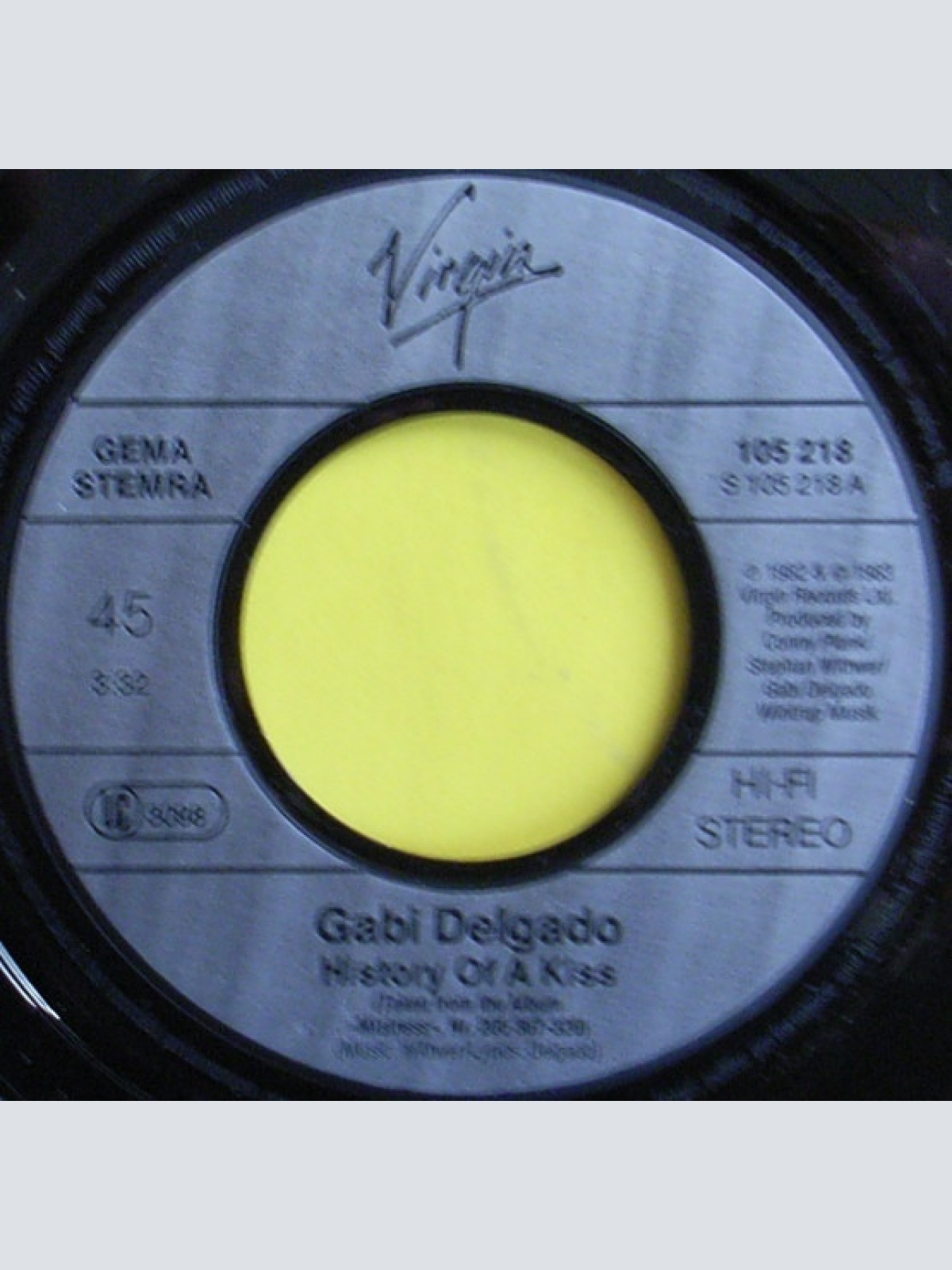 Vinyl / Gabi Delgado - History Of A Kiss
