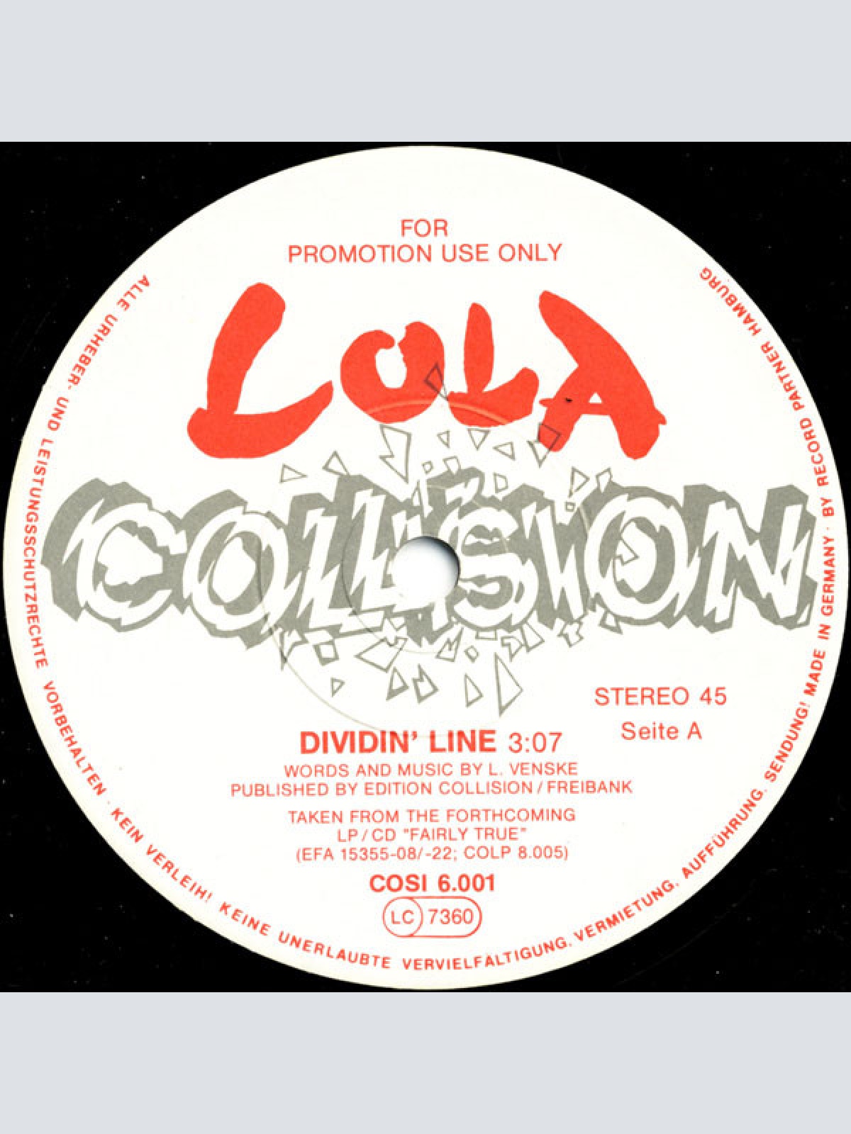 Vinyl / Lola* - Dividin' Line