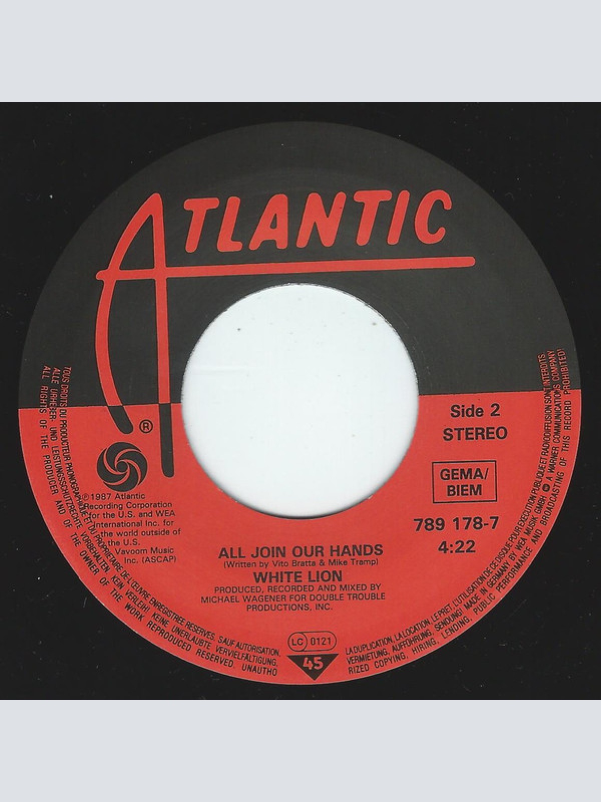 Vinyl / White Lion - Wait