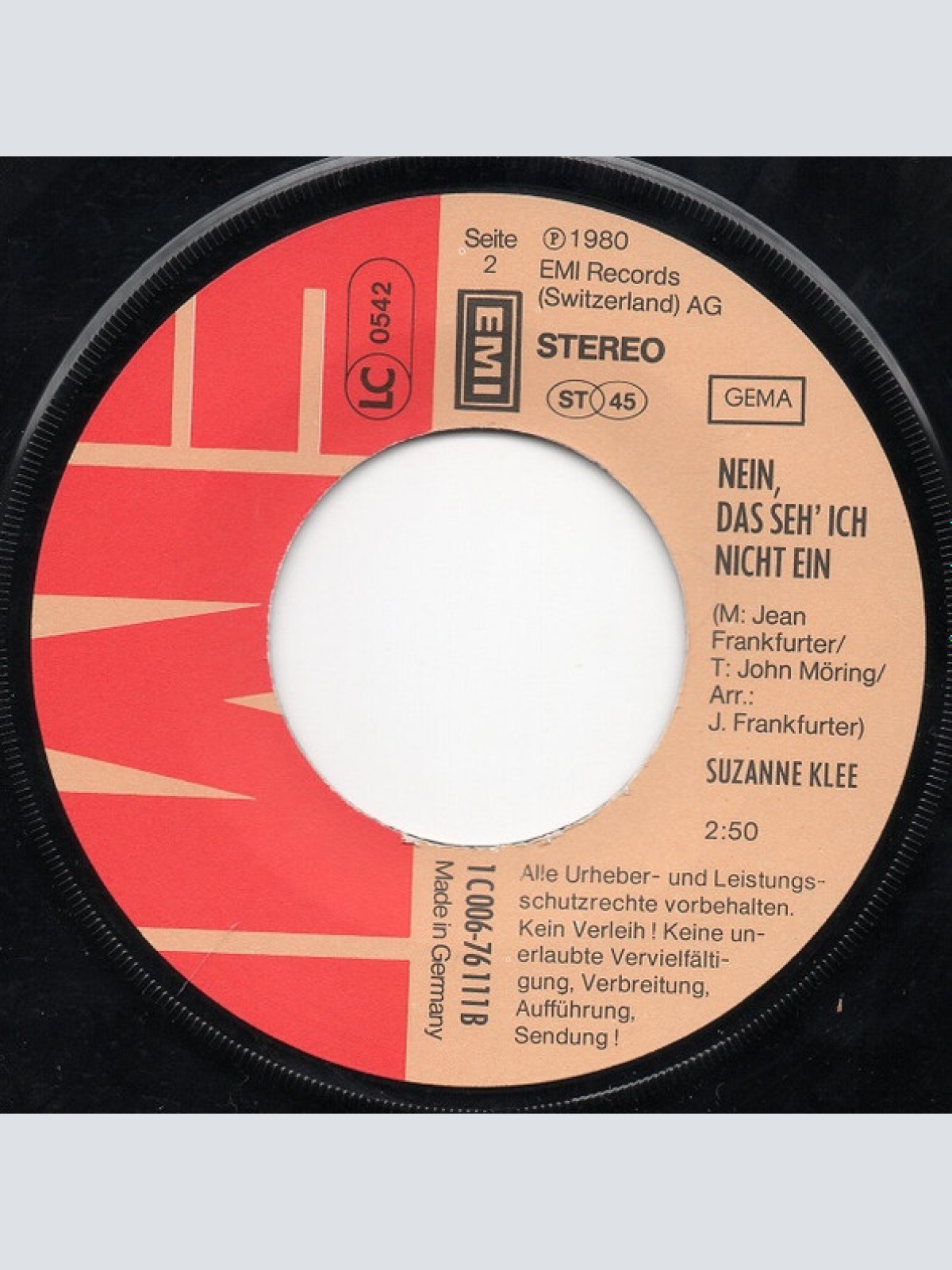 Vinyl / Suzanne Klee - Wenn Du Nicht Weisst, Wohin