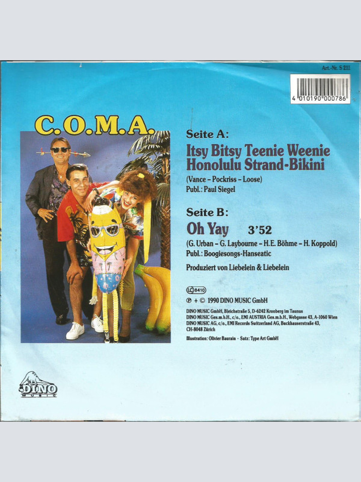Vinyl / C.O.M.A. (6) - Itsy Bitsy Teenie Weene Honolulu Strand-Bikini