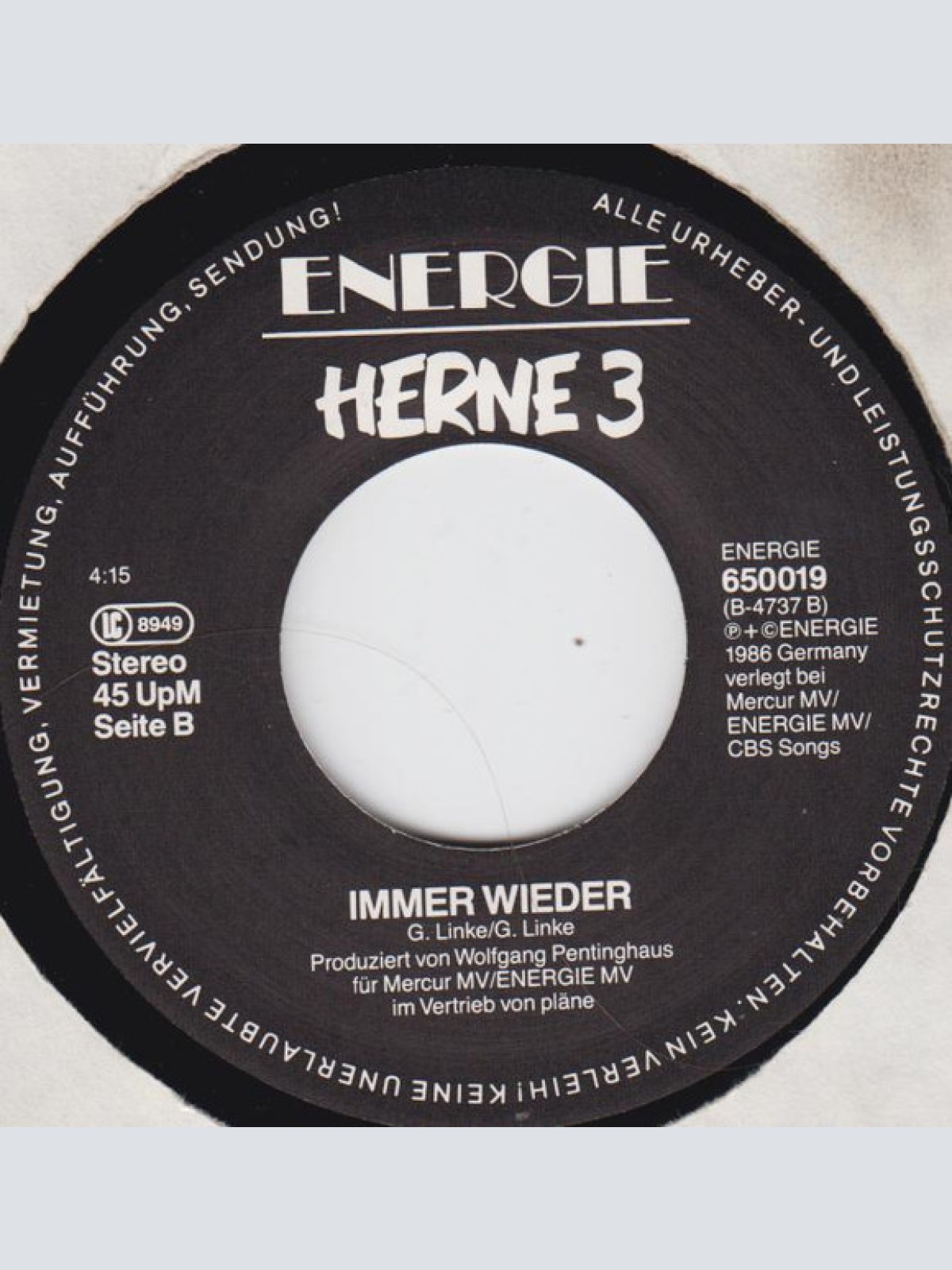 Vinyl / Herne 3 - Komm Und Küss Mich