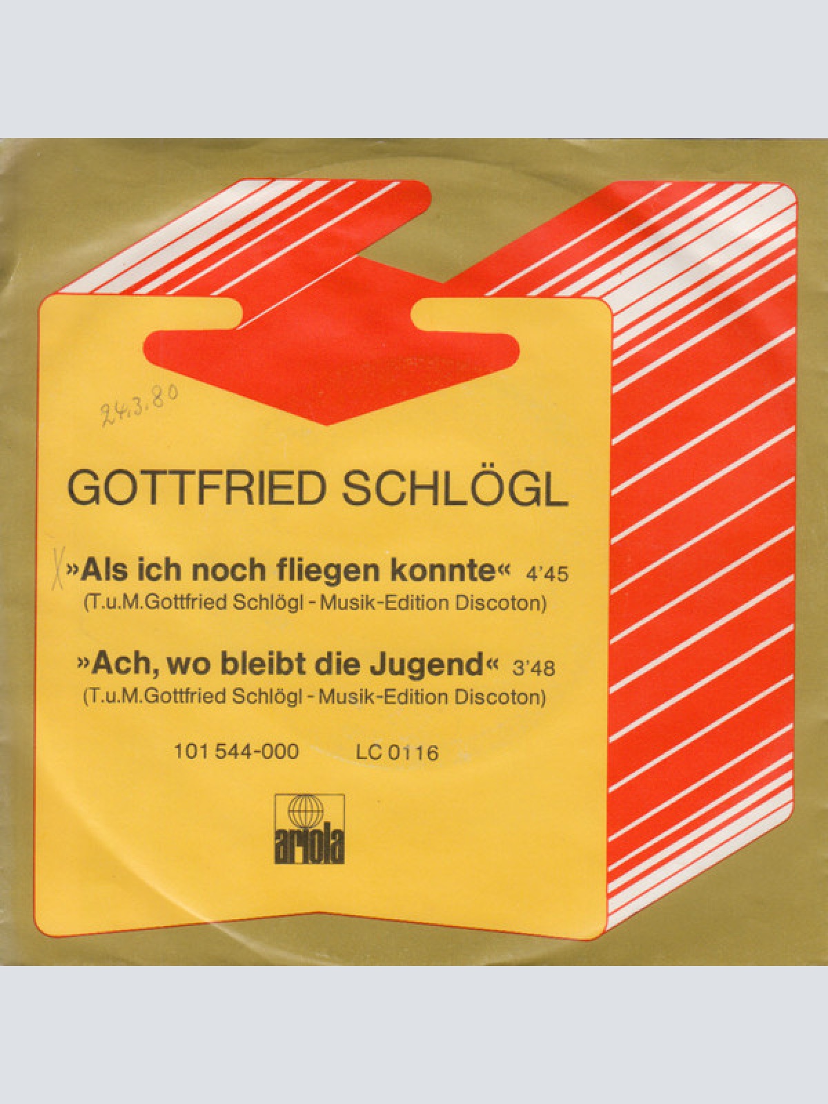 Vinyl / Gottfried Schlögl - Als Ich Noch Fliegen Könnte