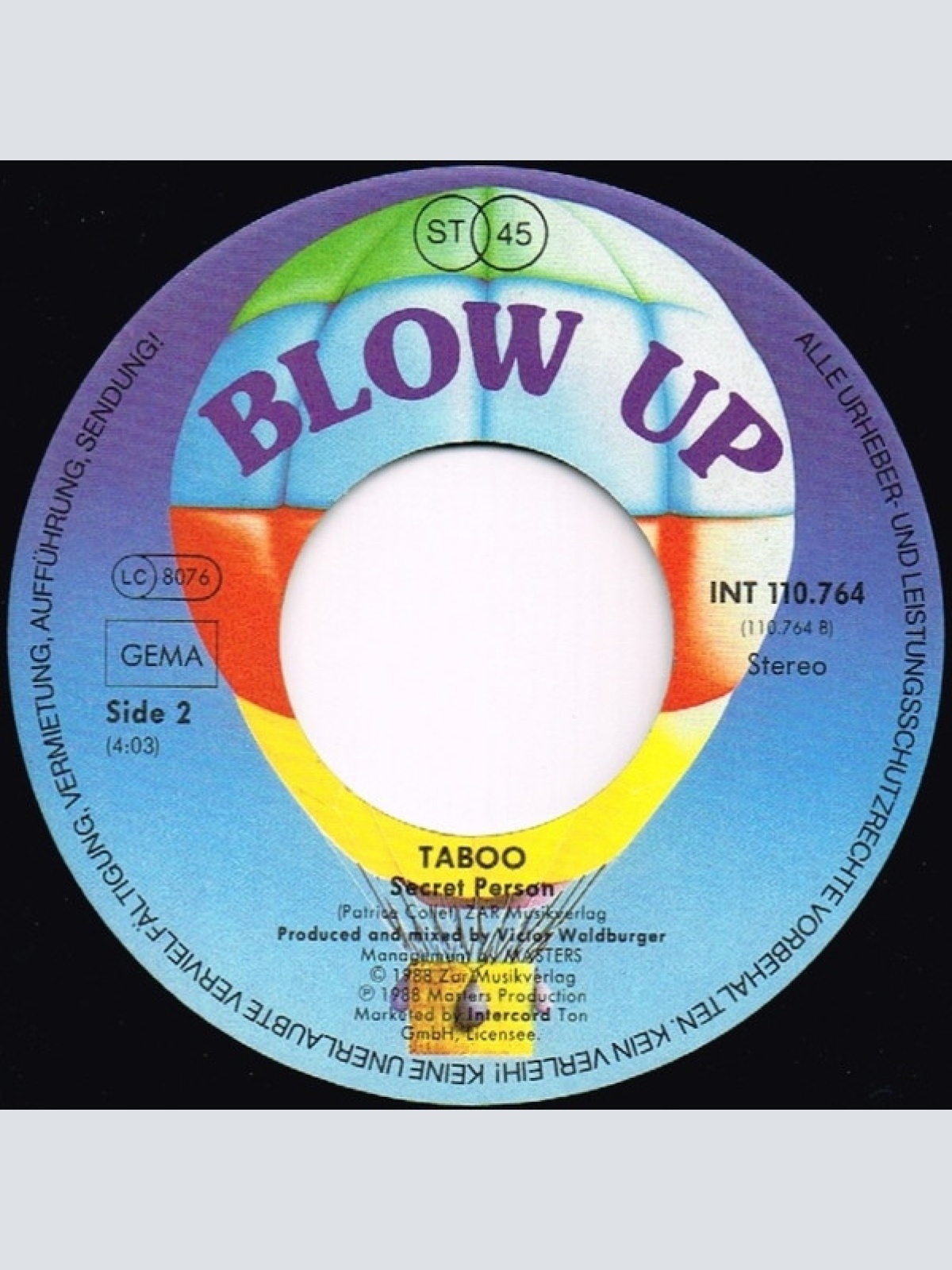 Vinyl / Taboo (17) - This Is The World