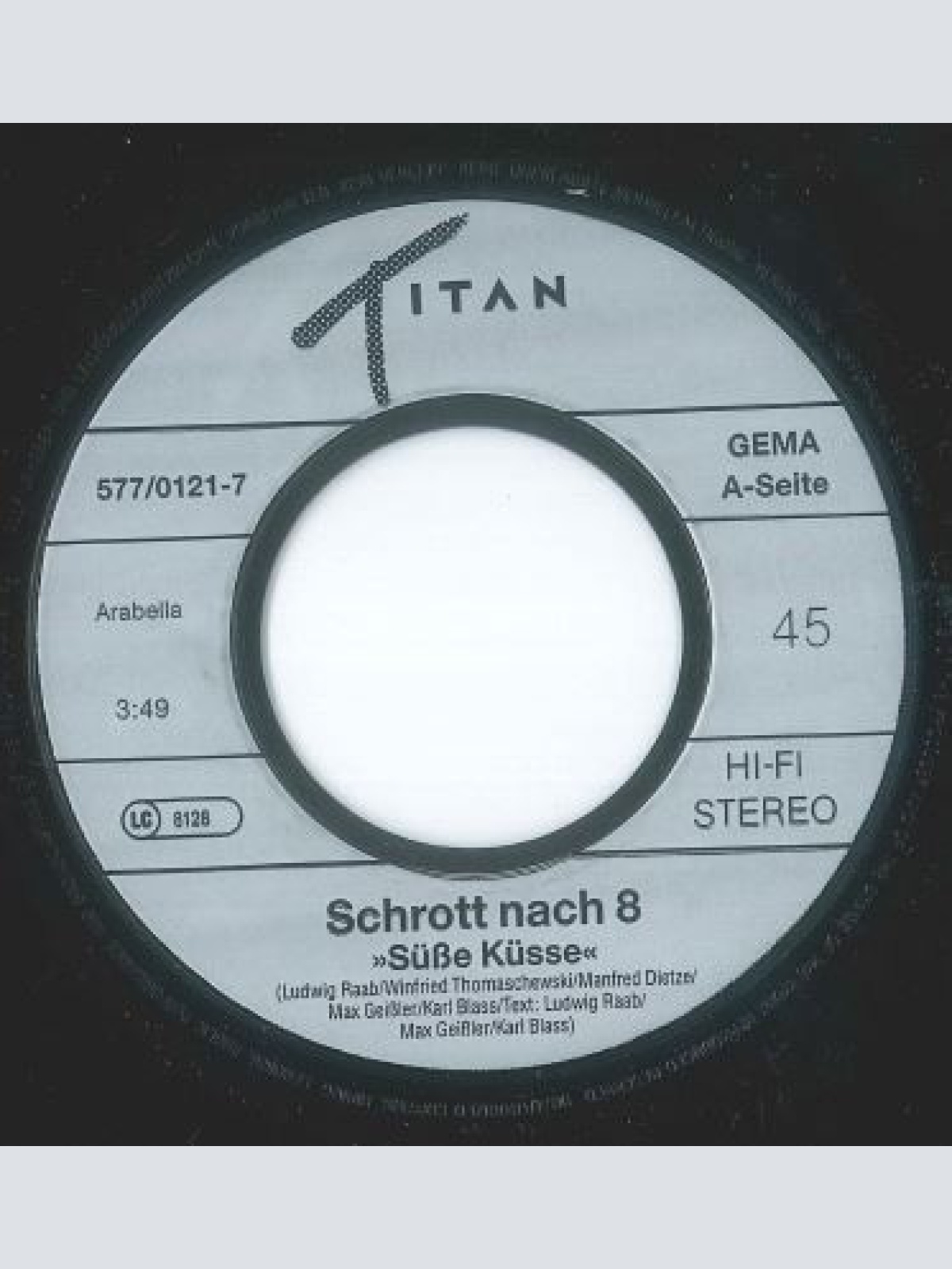Vinyl / Schrott Nach 8 - Süsse Küsse
