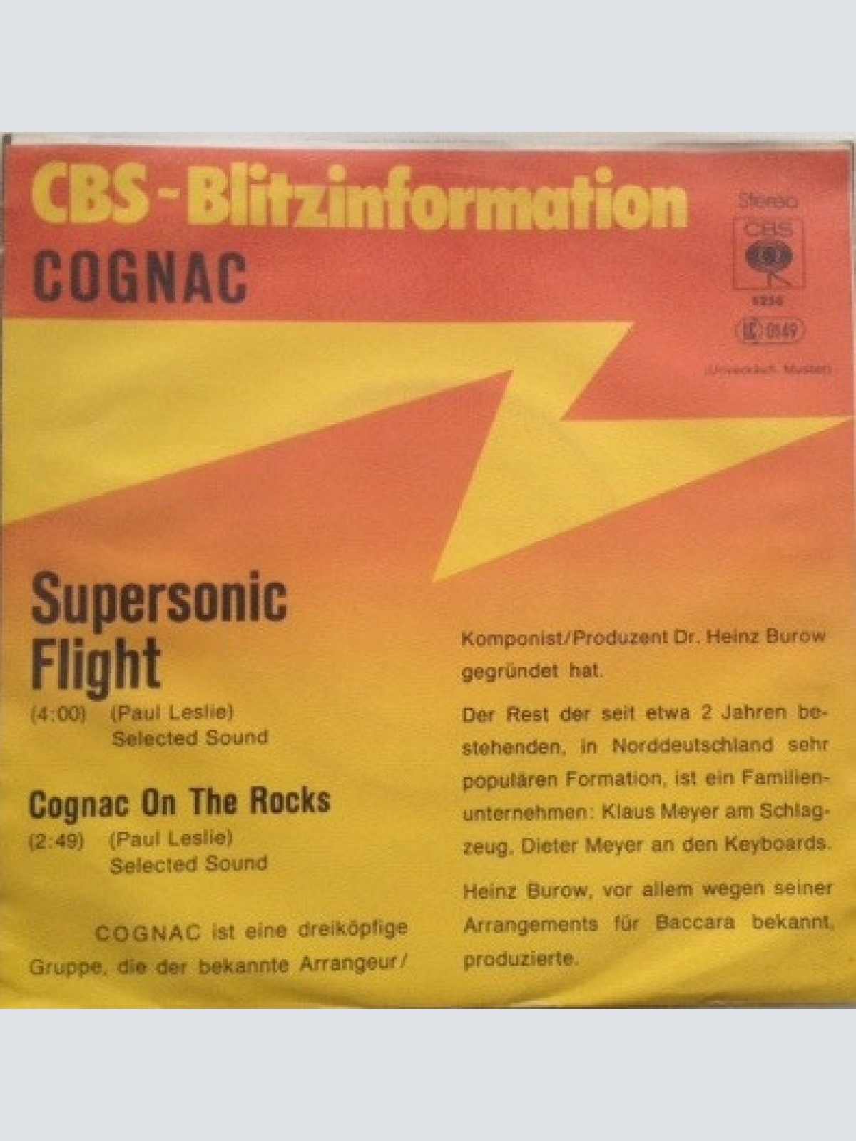 Vinyl / Cognac (5) - Supersonic Flight