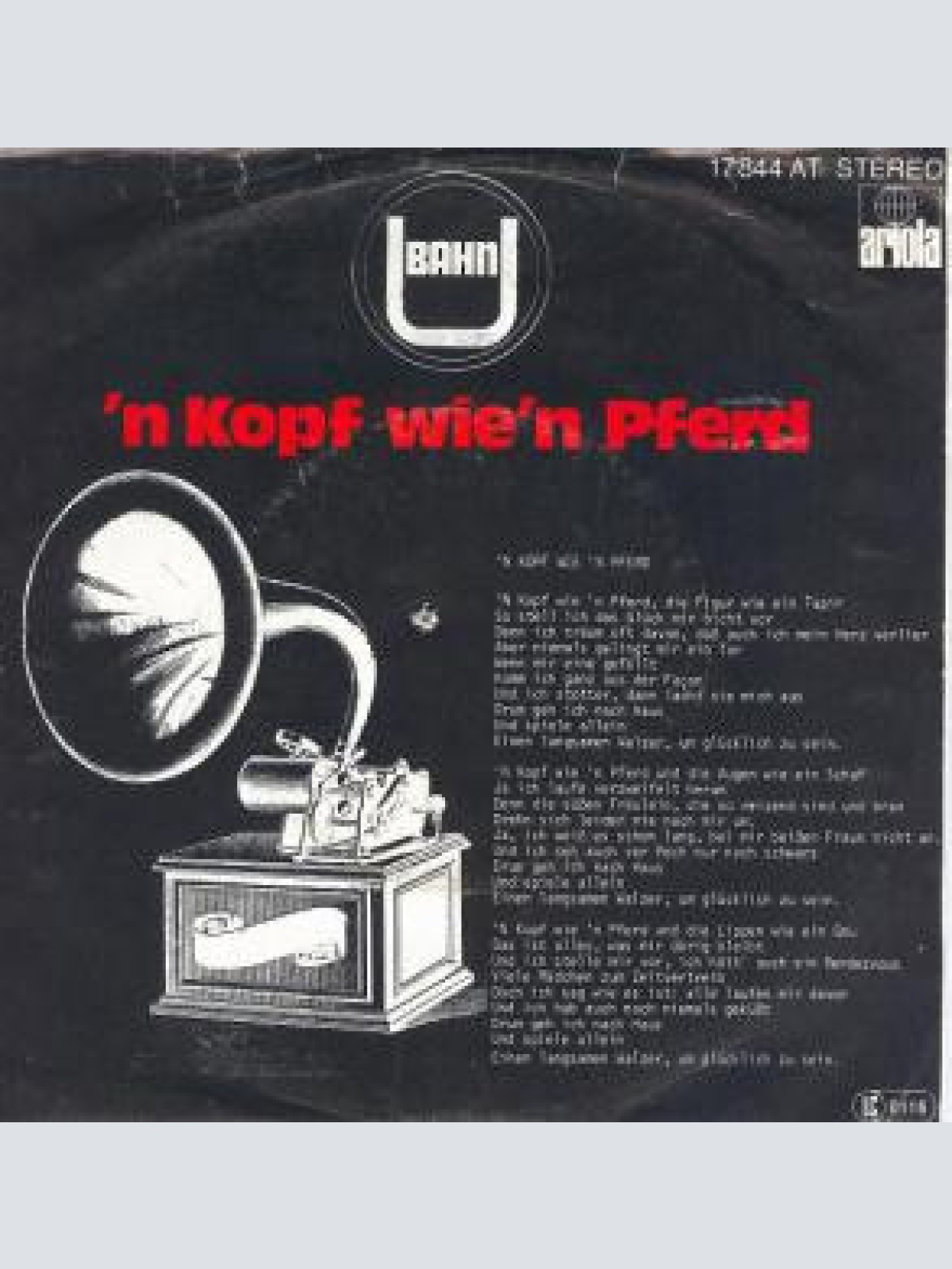 Vinyl / U-Bahn (5) - Psst.....Das Wanzen-Lied (Ein Heißer Tip)