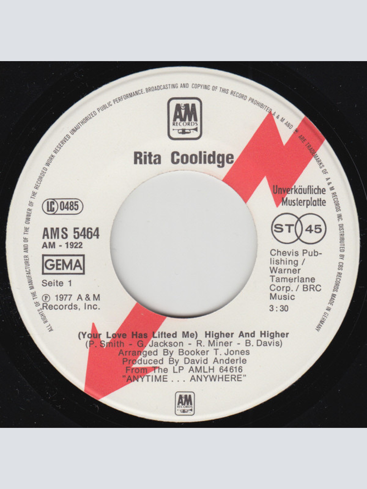 Vinyl / Rita Coolidge - (Your Love Has Lifted Me) Higher And Higher
