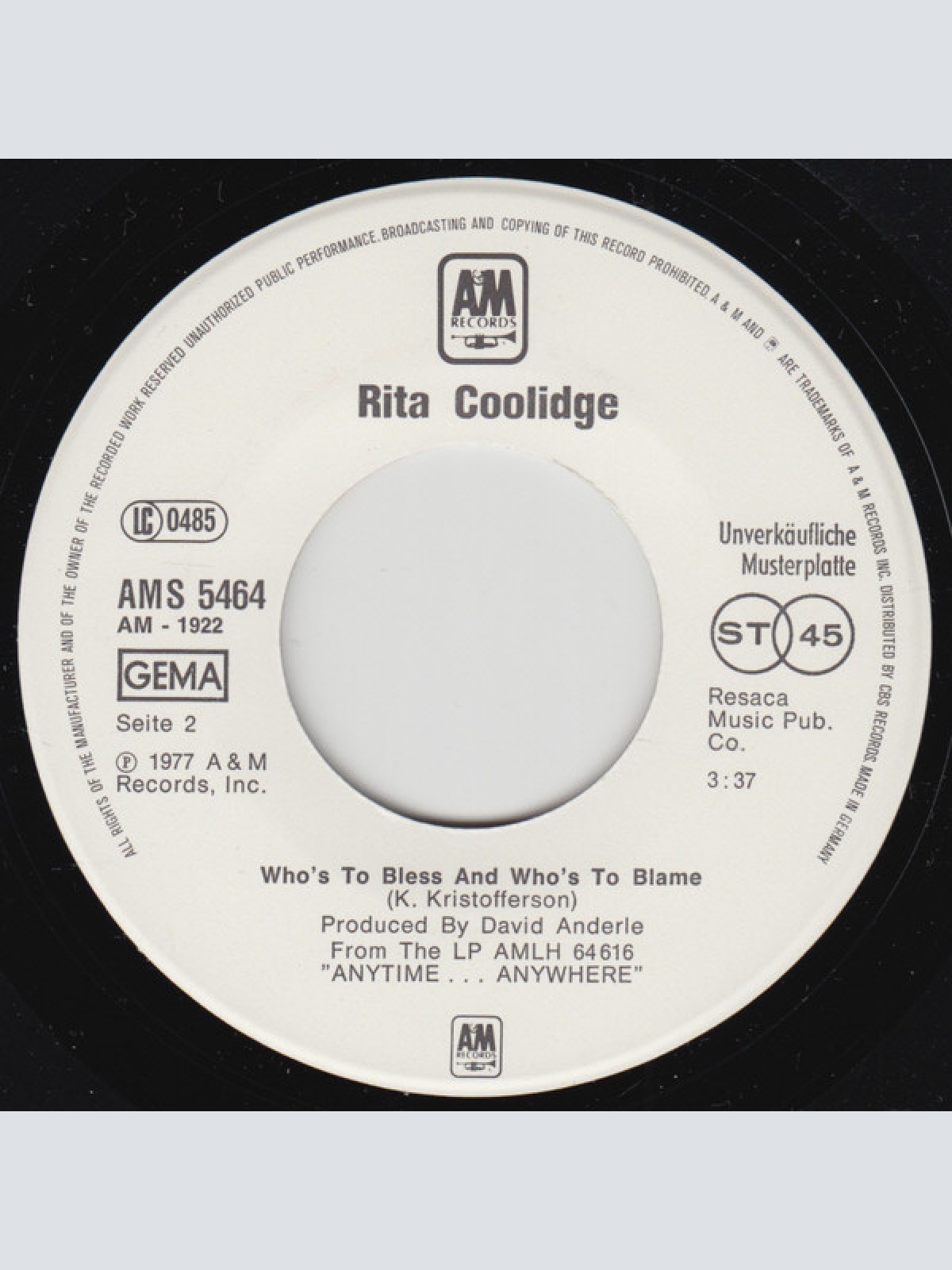 Vinyl / Rita Coolidge - (Your Love Has Lifted Me) Higher And Higher