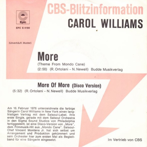 Vinyl / Carol Williams - More