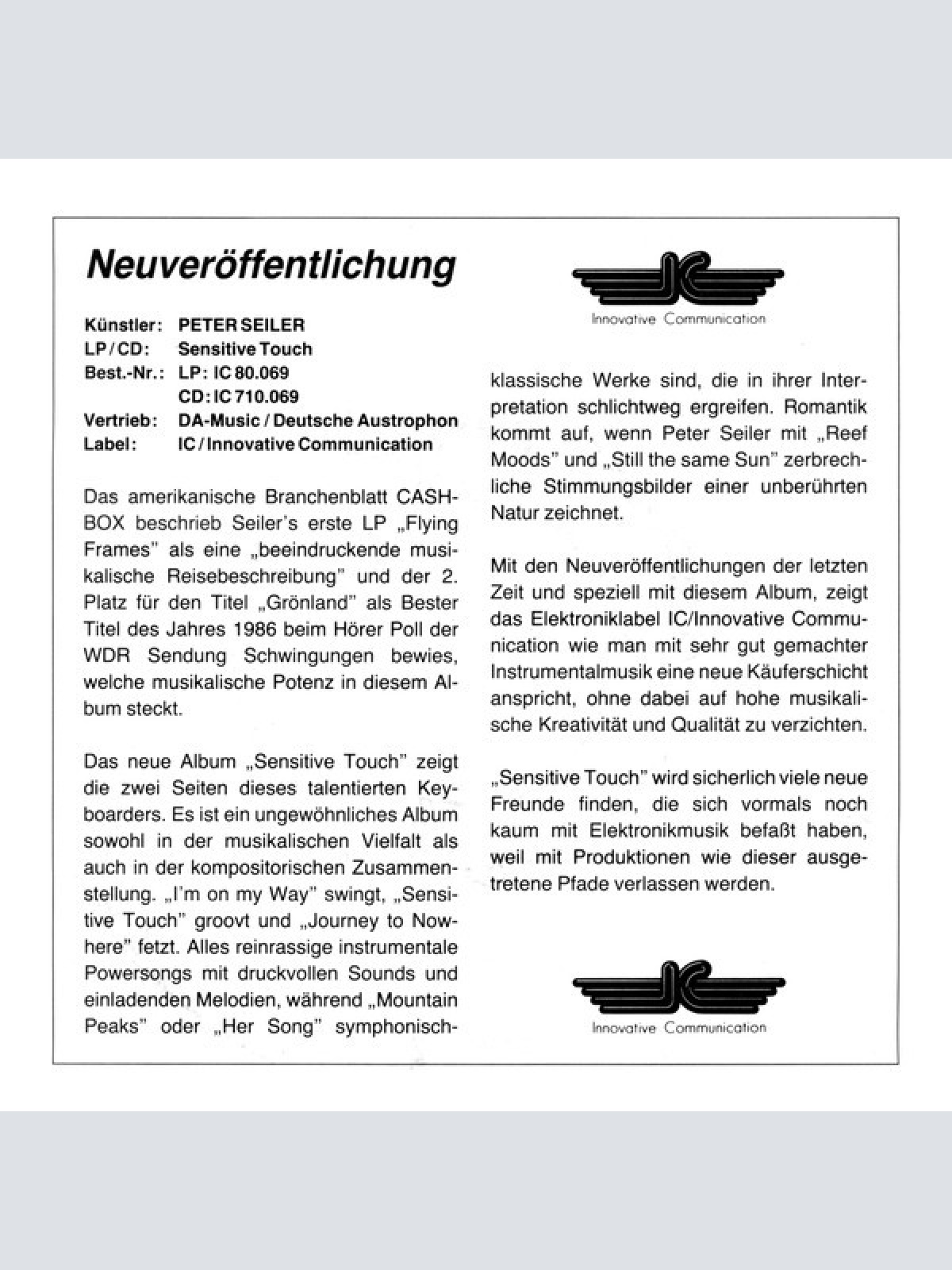 Vinyl / Peter Seiler, Megabyte (3) - I'm On My Way / Powerplay