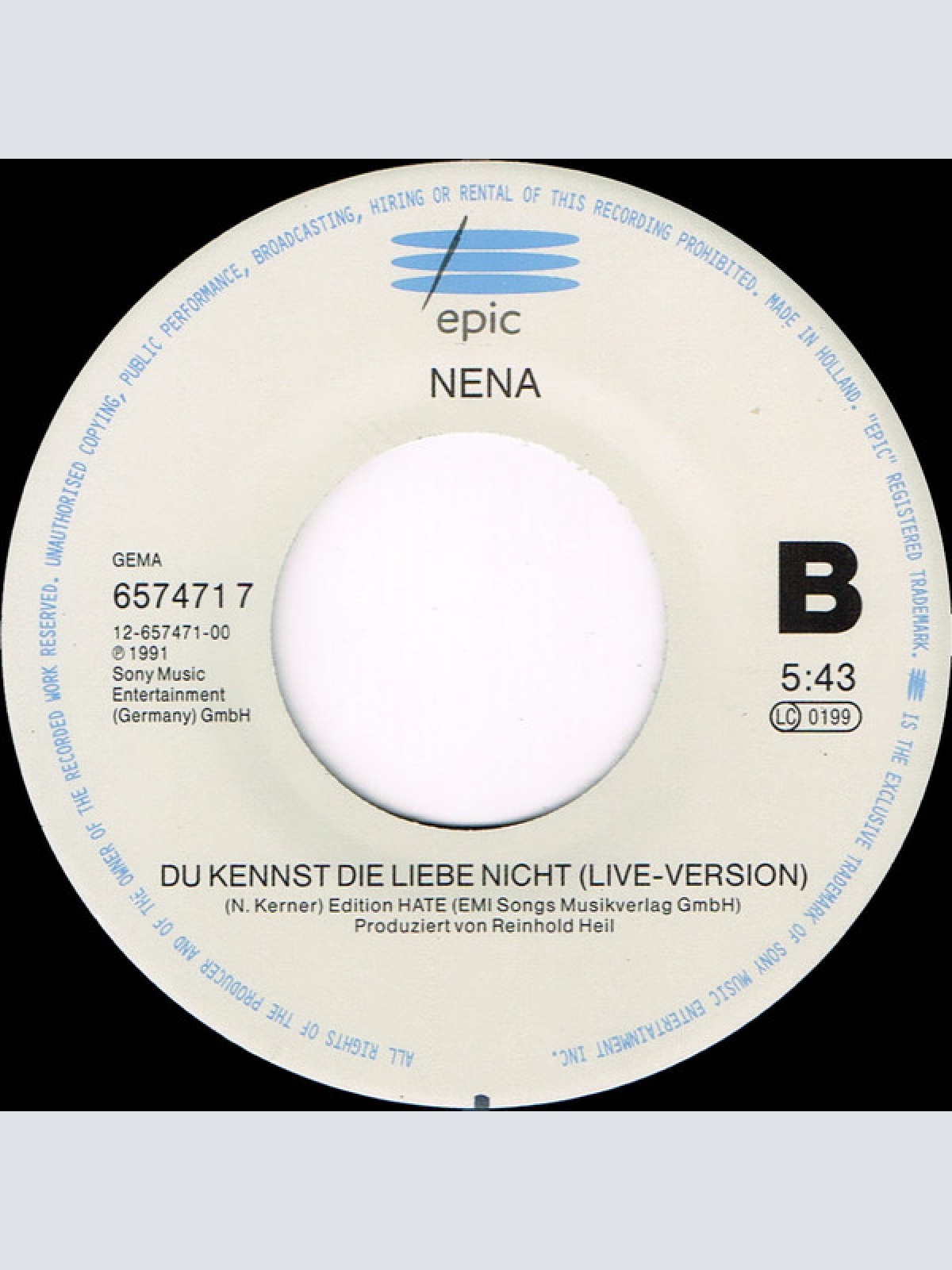 Vinyl / Nena - Laß Mich Dein Pirat Sein...