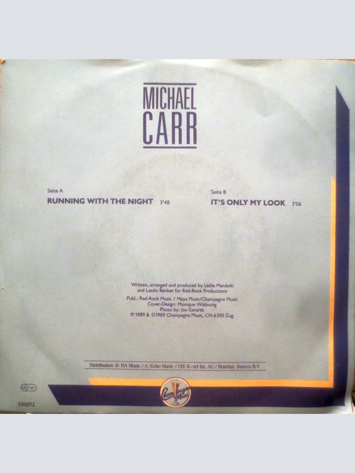Vinyl / Michael Carr (2) - Running With The Night