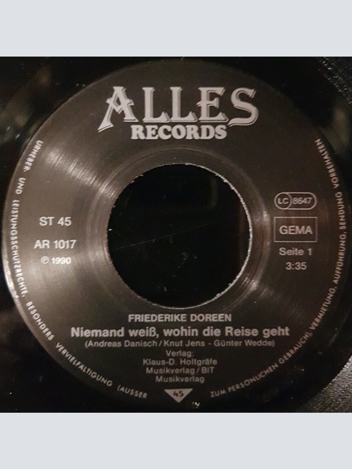 Vinyl / Friederike Doreen - Niemand Weiß, Wohin Die Reise Geht